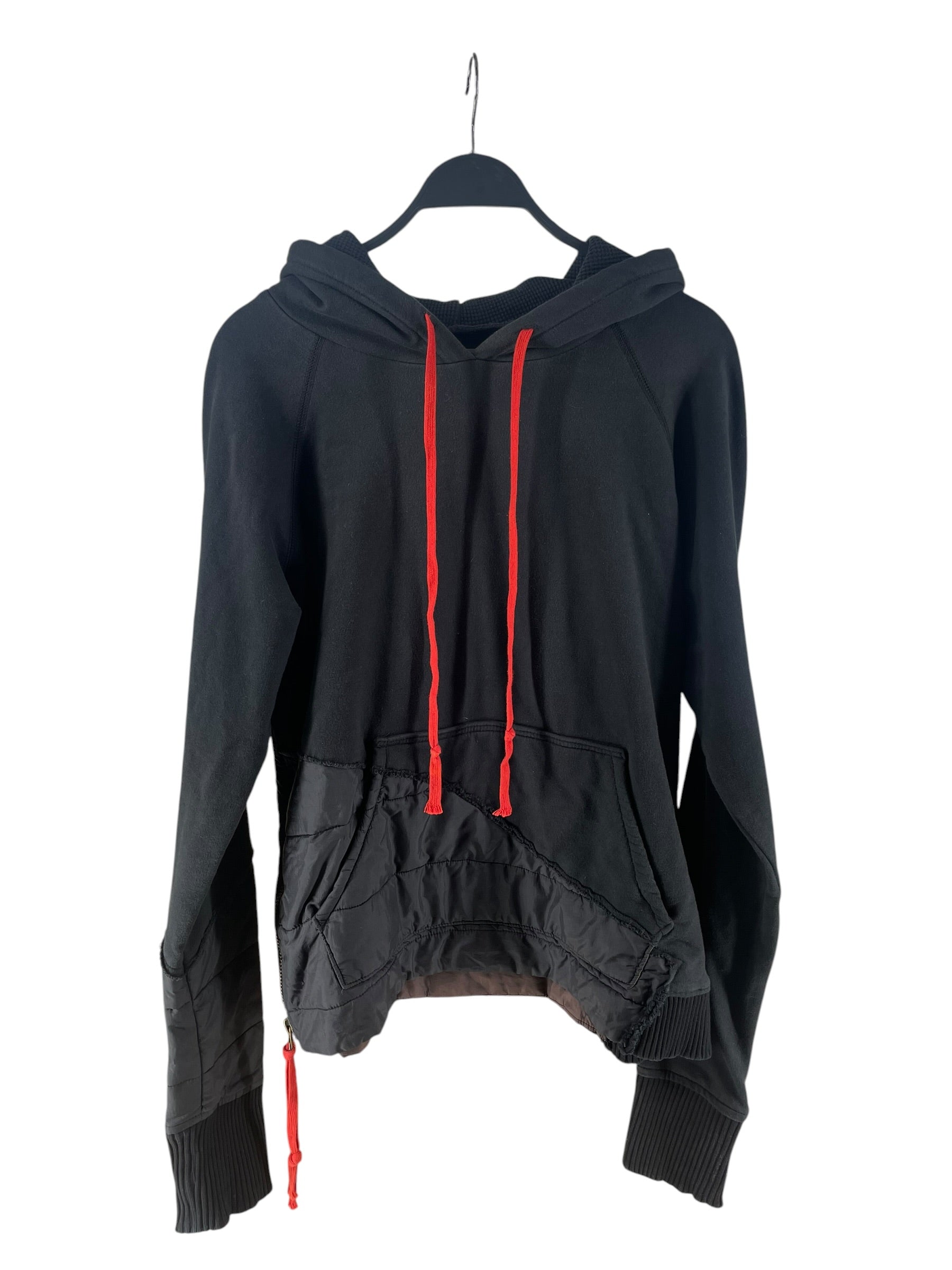 GREG LAUREN/Hoodie/M/BLK/50/50 BLACK PUFFER HOODIE view 1