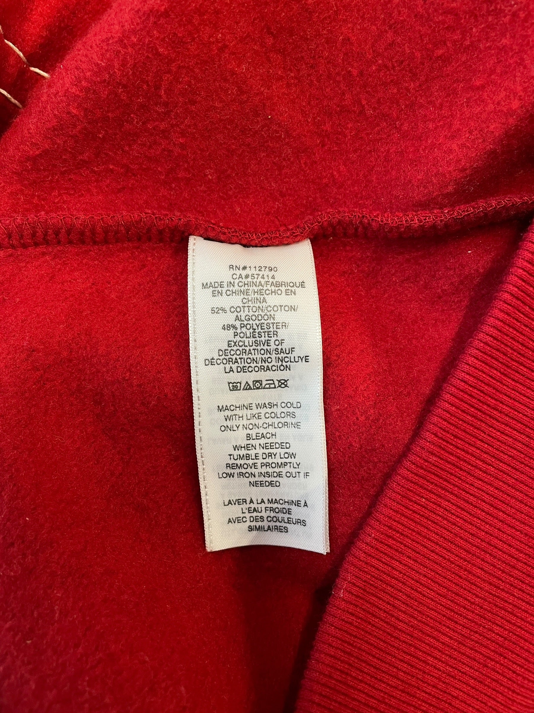 TRUE RELIGION/Hoodie/Cotton/RED/WHITE ACCENT STITCHING view 7