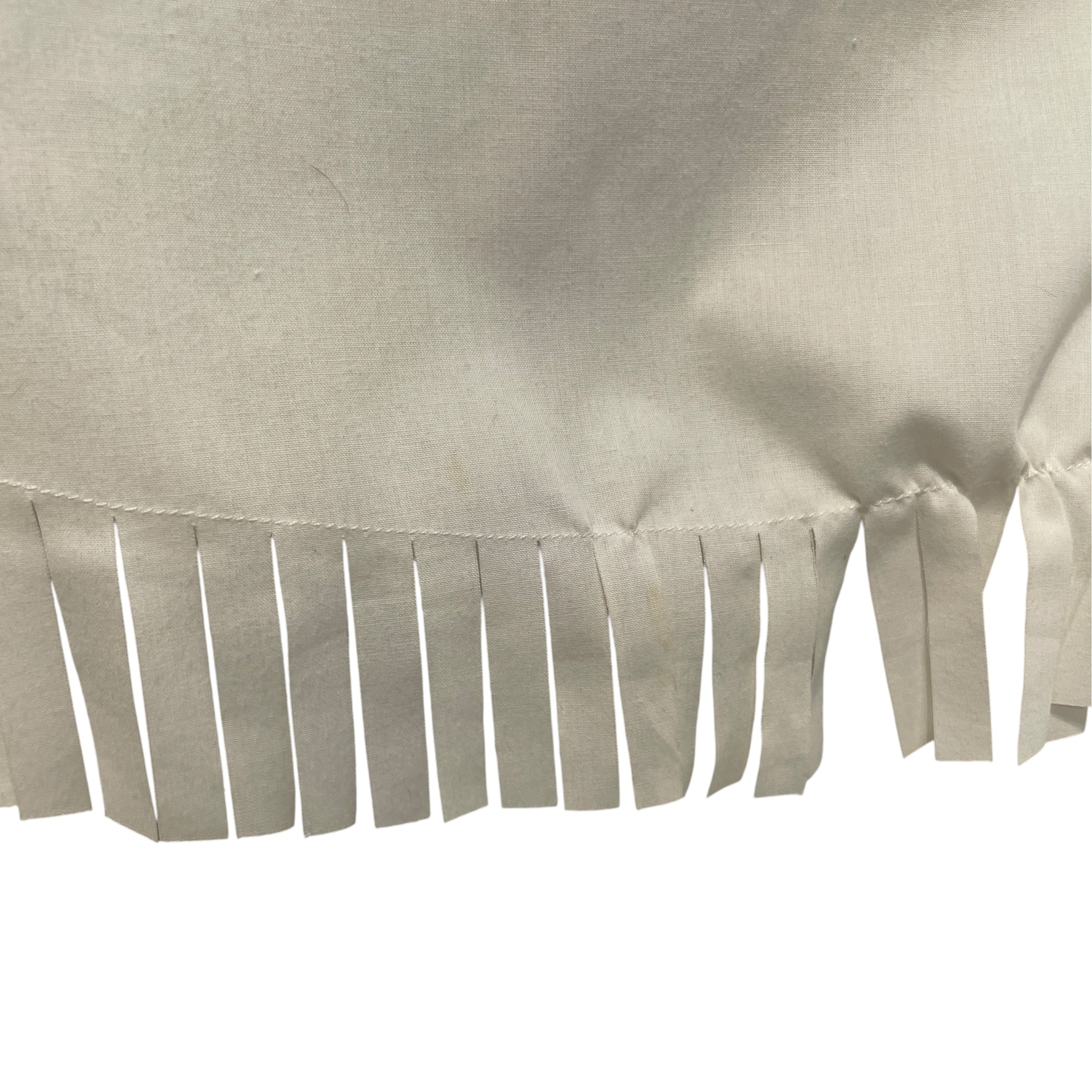 MM6/SL Cut & Sew/40/Cotton/WHT/Fringe TankTop view 4