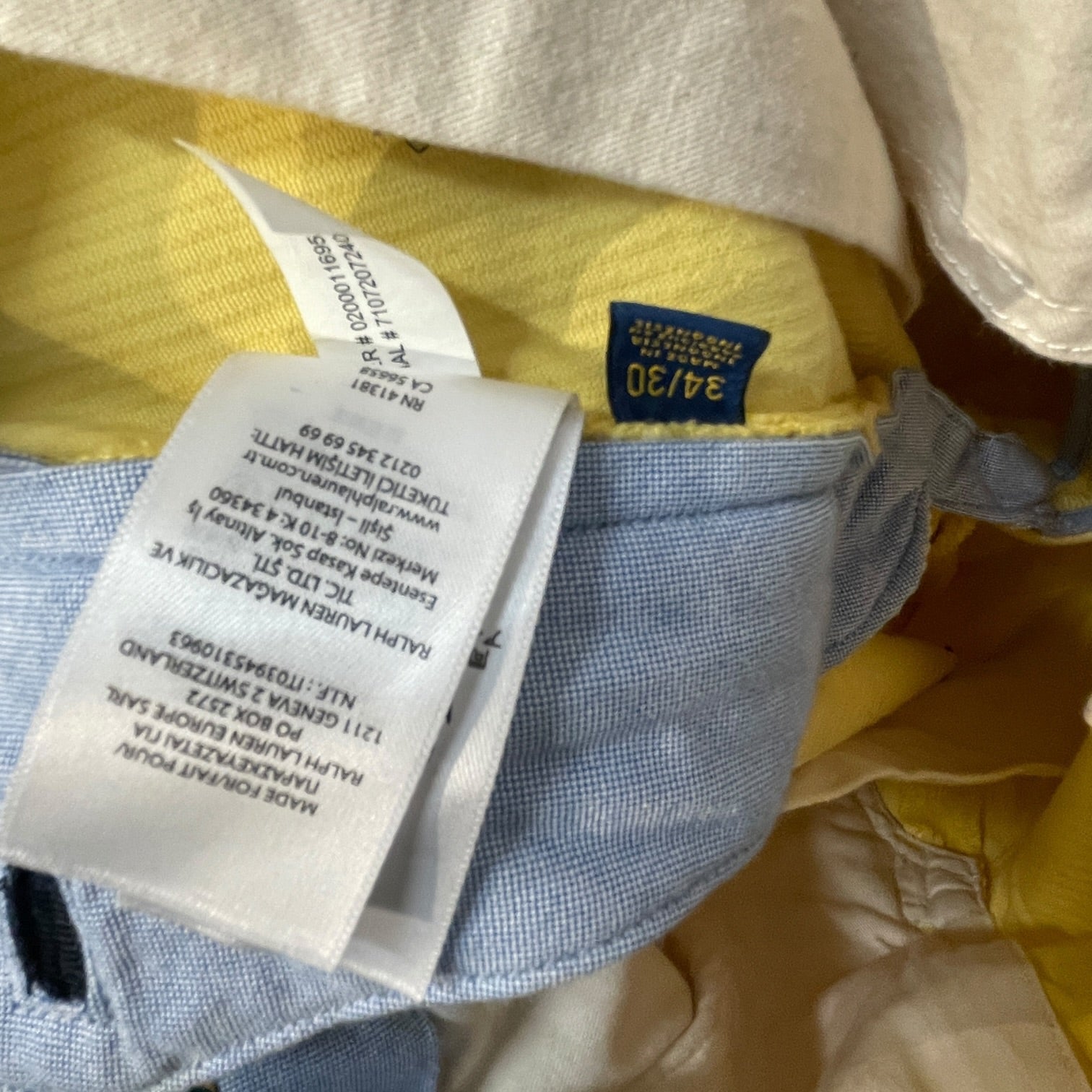 POLO RALPH LAUREN/Pants/34/Cotton/YEL/All Over Print/"Class of 67" view 4
