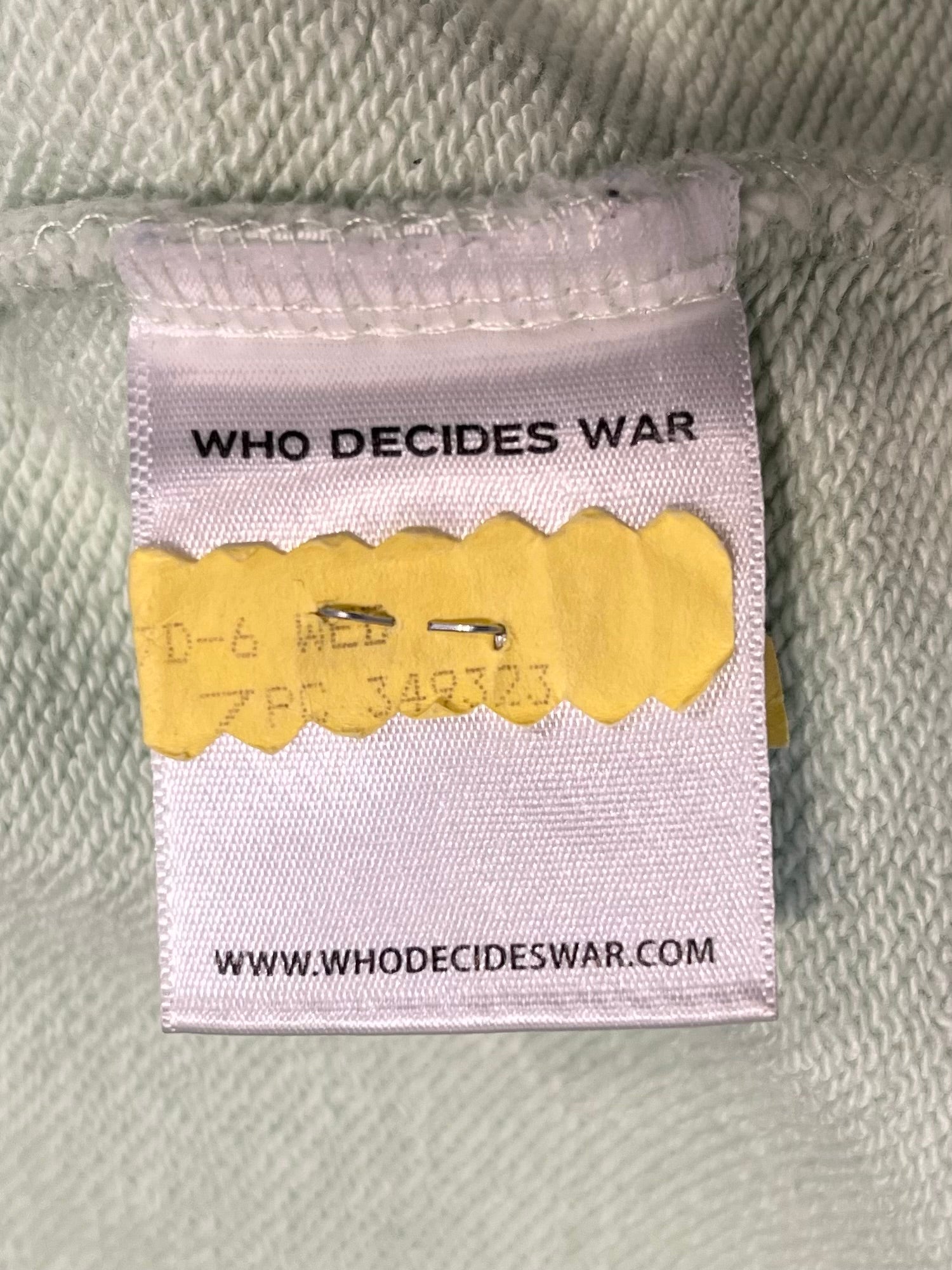 WHO DECIDES WAR/Sweater/S/Graphic/Cotton/GRN/BLU STAIN GLASS GRAPHICS view 4