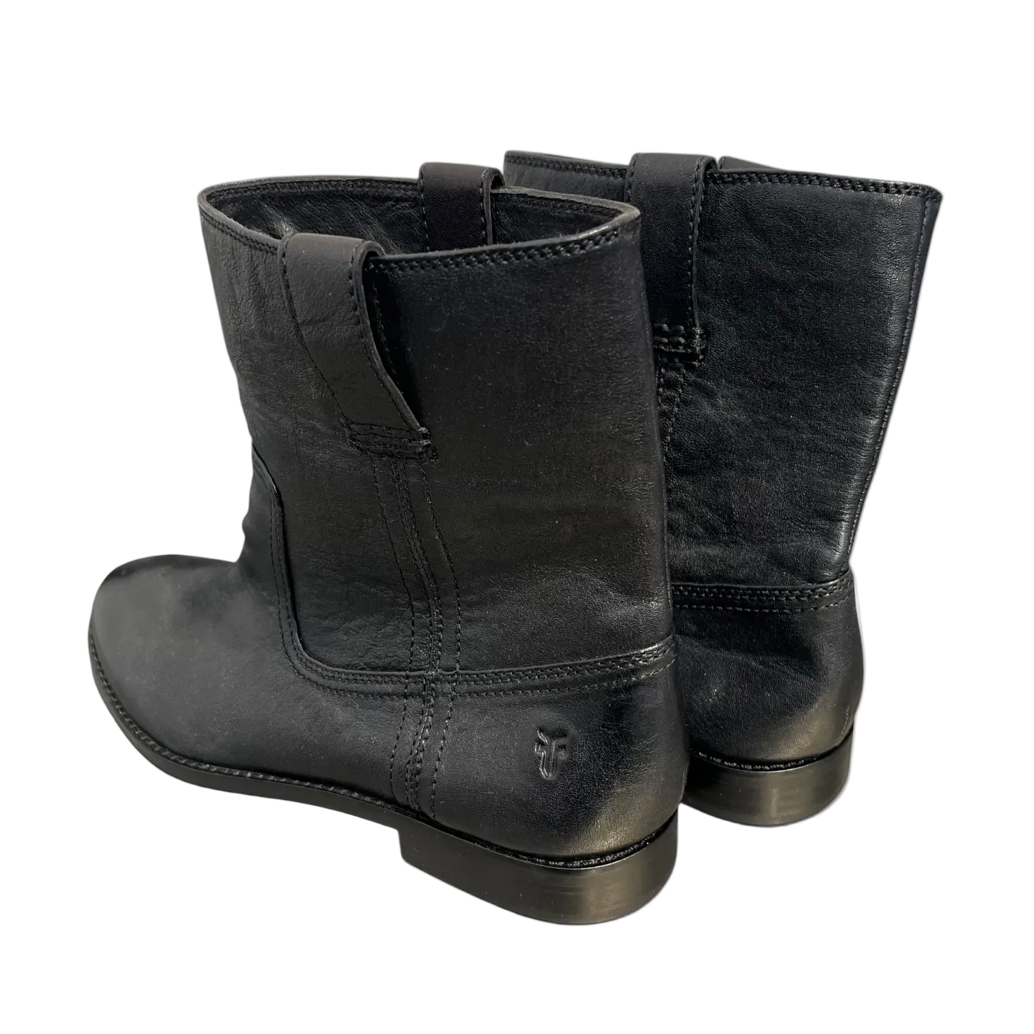 FRYE/Biker Boots/US 8.5/Leather/BLK/low boot view 2