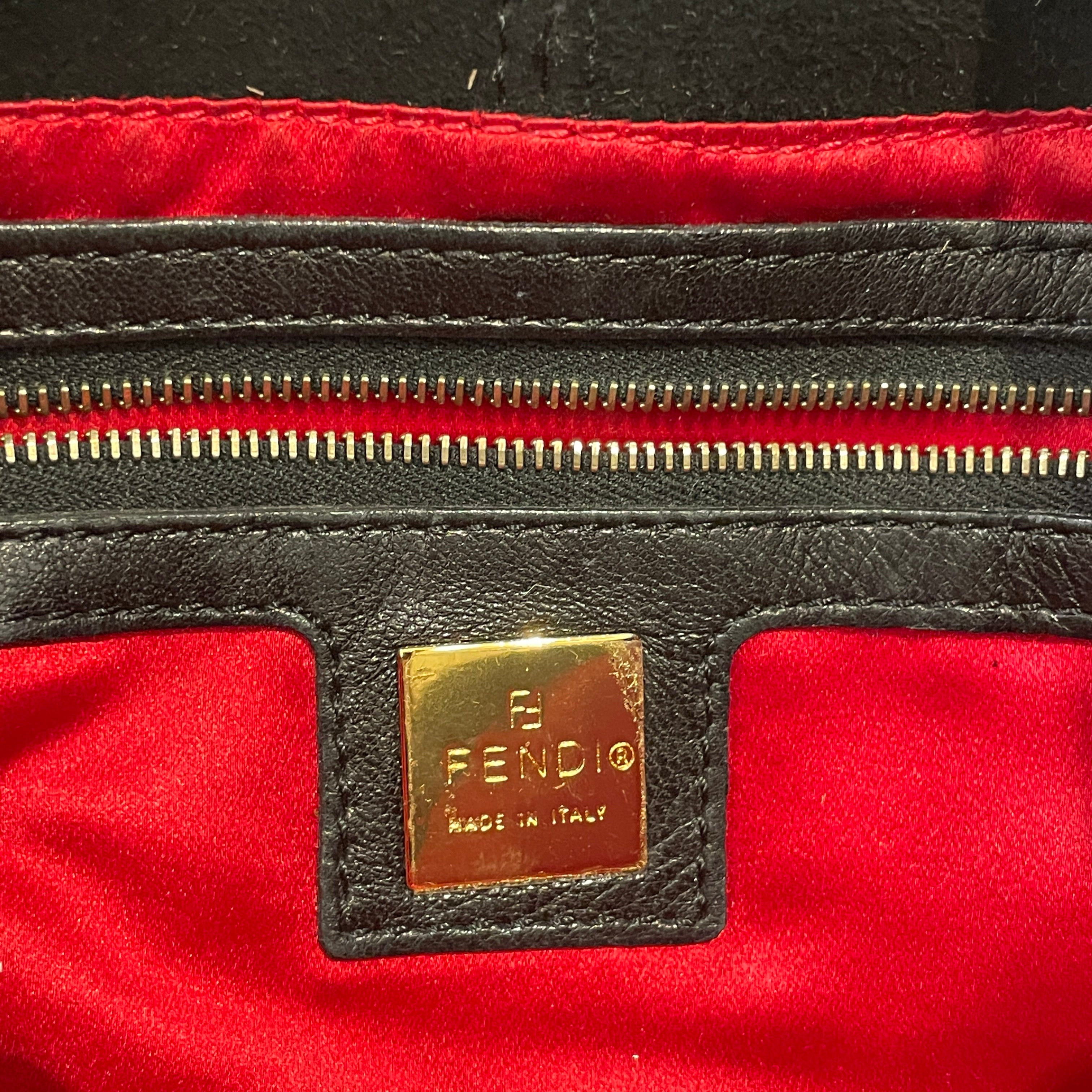 FENDI/Hand Bag/Suede/BLK/MTHR34X view 5