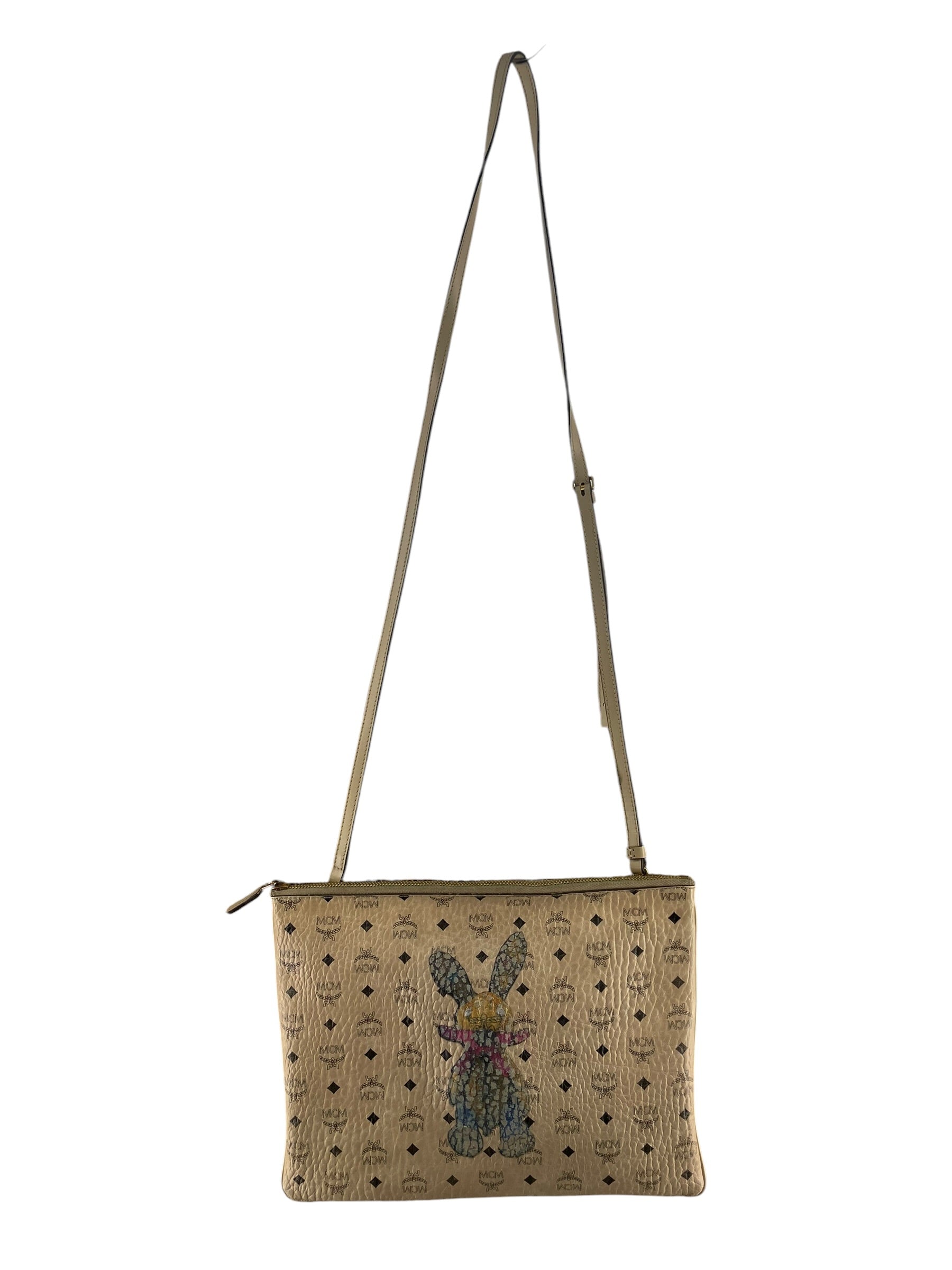 MCM/Clutch Bag/All Over Print/Leather/BEG/MYZ6AXL81IG001 view 3