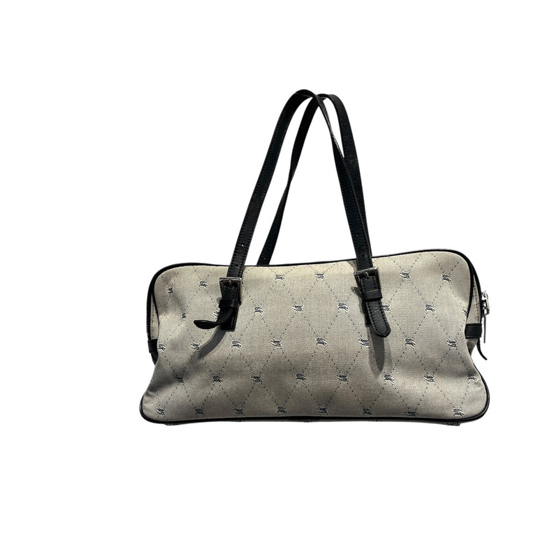 BURBERRY BLUE LABEL/Hand Bag/OS/Cotton/SLV/BURBERRY LONDON BLUE