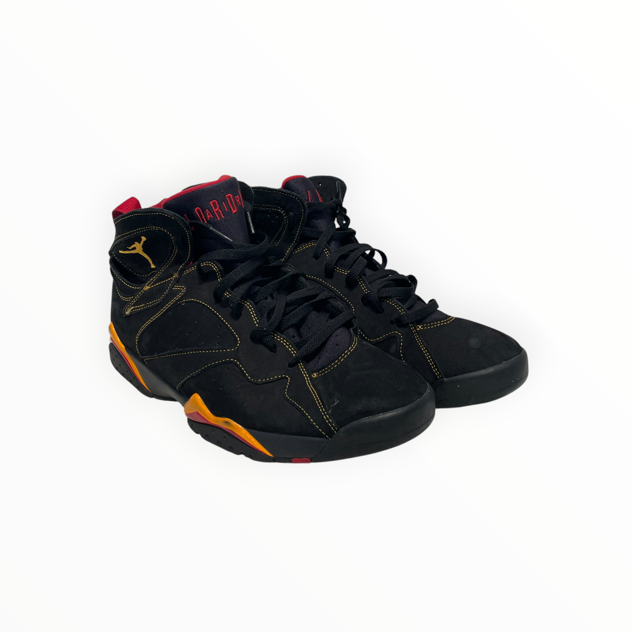 NIKE/Hi-Sneakers/US 14/Suede/BLK/jordan 7 citrus view 1
