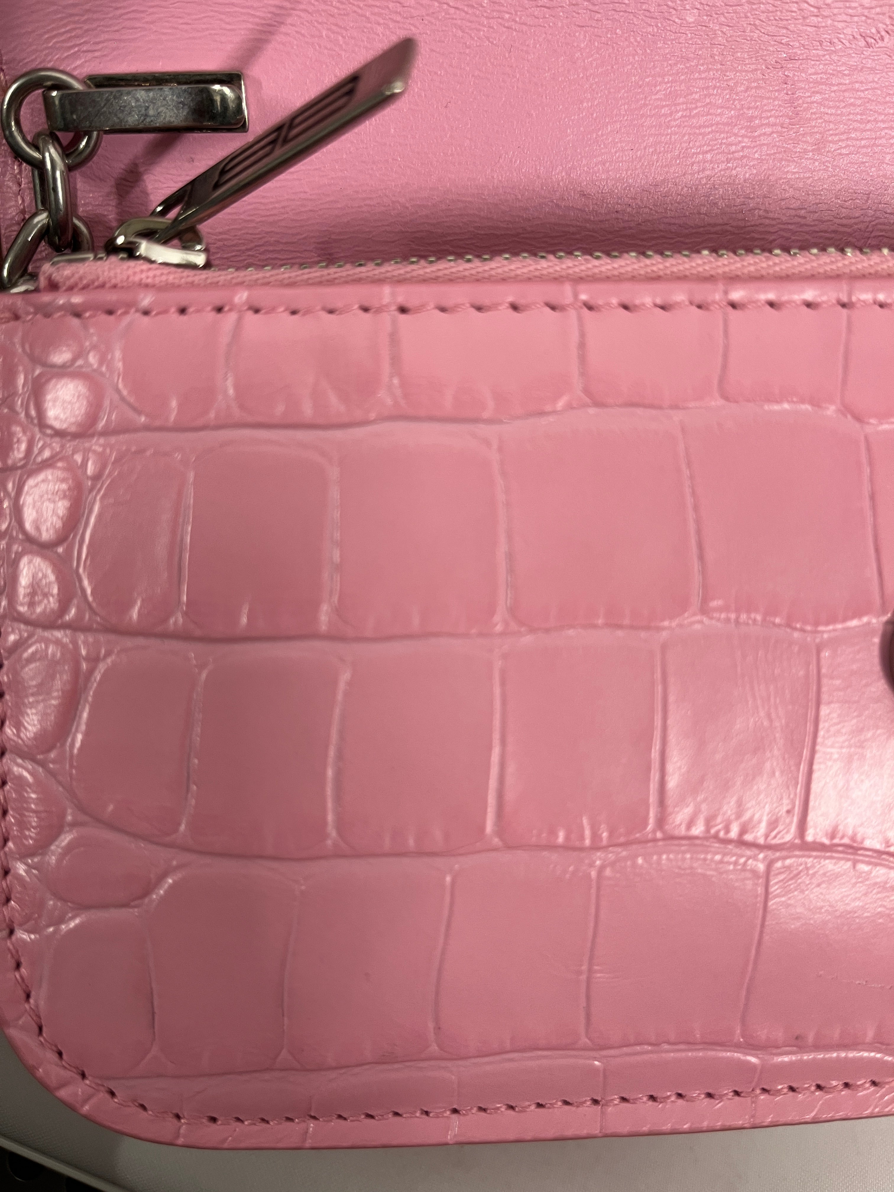 BALENCIAGA/Wallet/Cowhide/PNK/Gossip CrocEmbossed Leather view 5