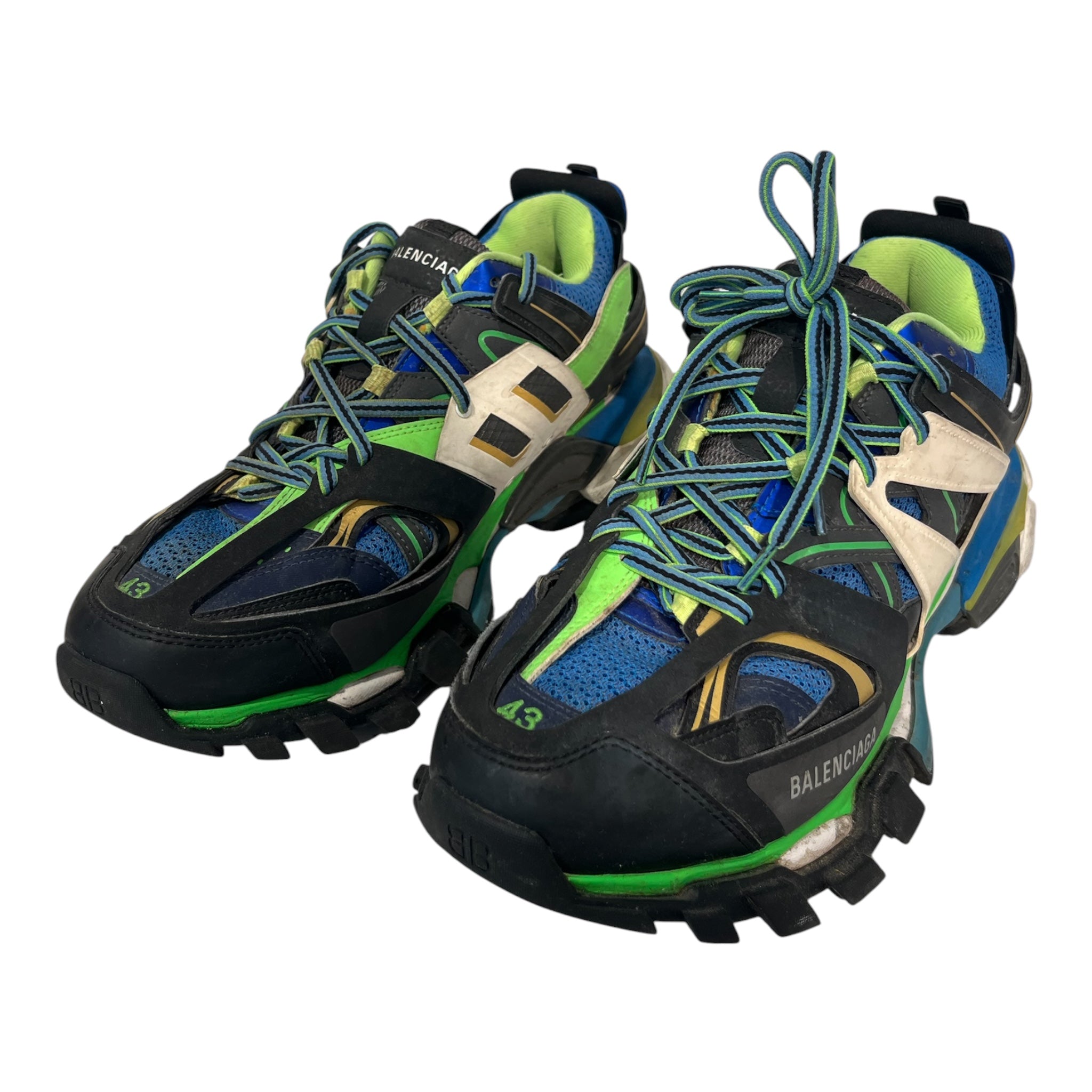 BALENCIAGA/Low-Sneakers/US 10/Polyester/MLT/track sneakers green/blue view 1