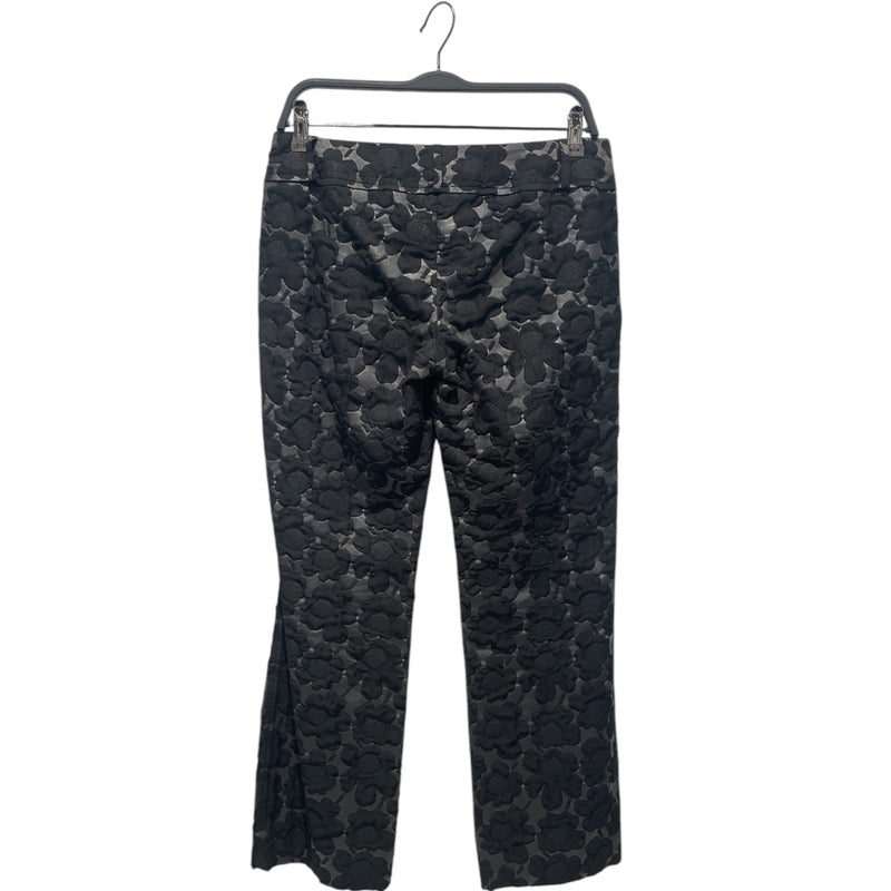 MARNI/Bootcut Pants/40/Floral Pattern/Acrylic/BLK/