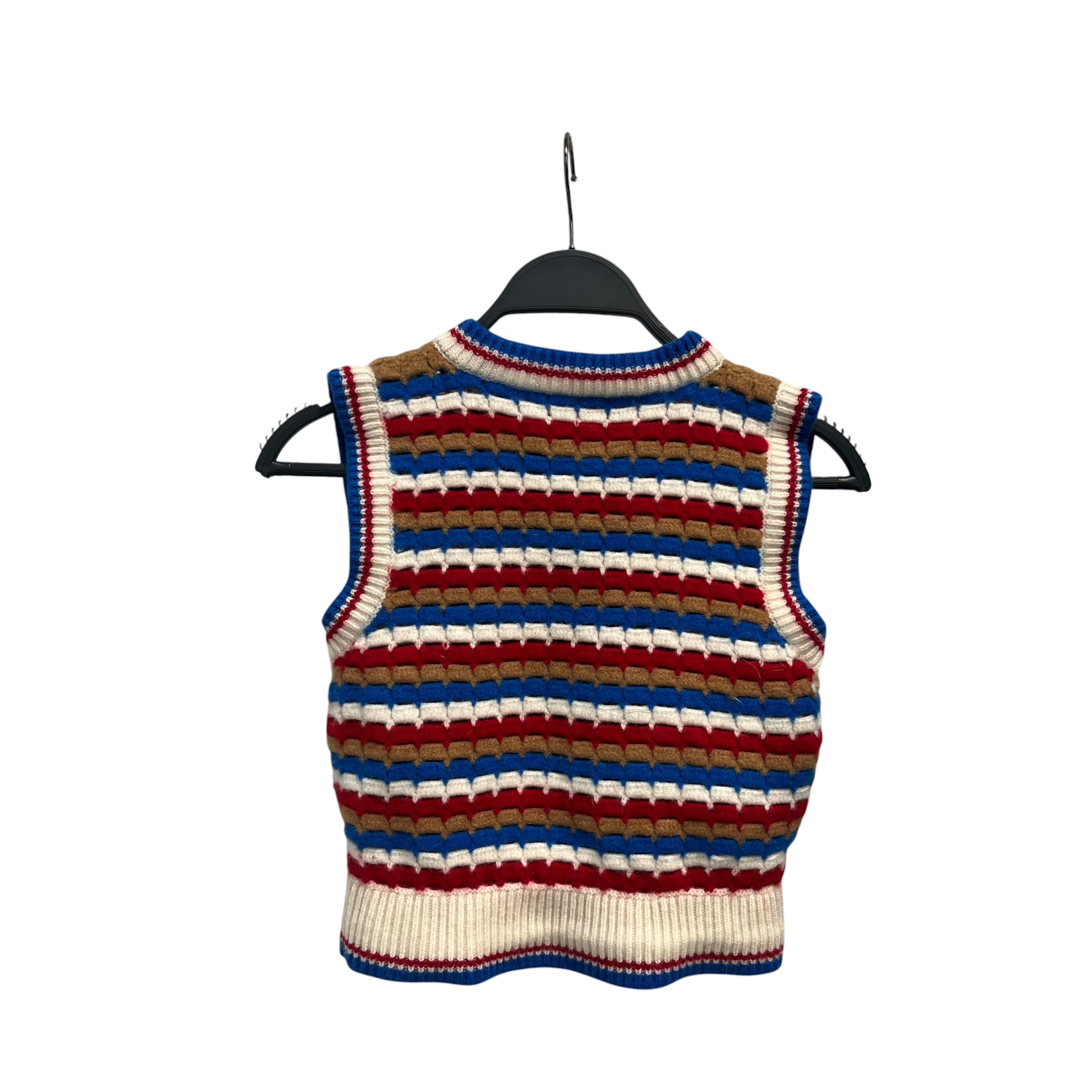 CASABLANCA/Knitted Vest/S/Stripe/Cotton/MLT/USA COLORS view 2