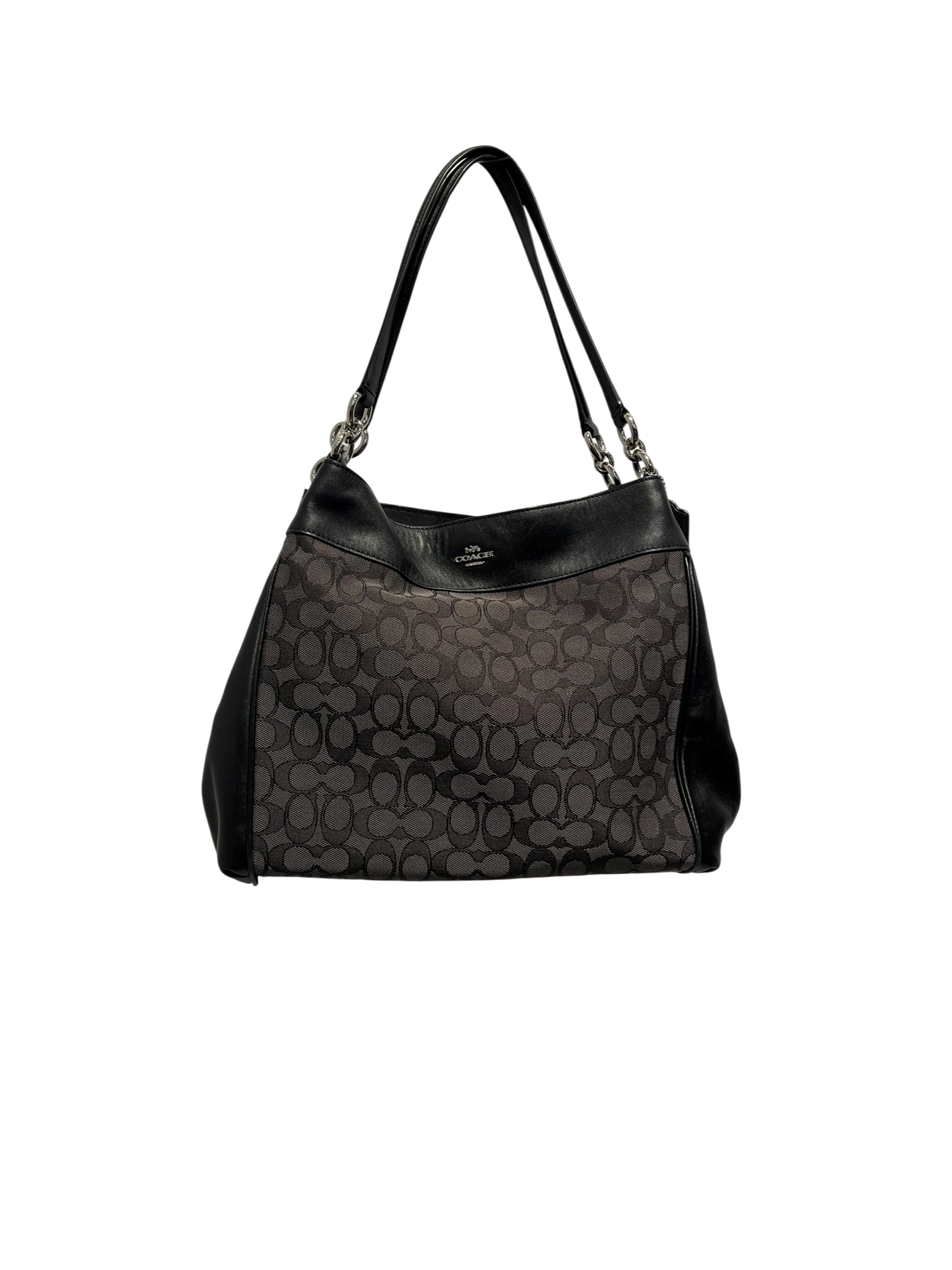 COACH/Tote Bag/Cotton/BLK/Canvas Lexy Shoulder Bag view 1