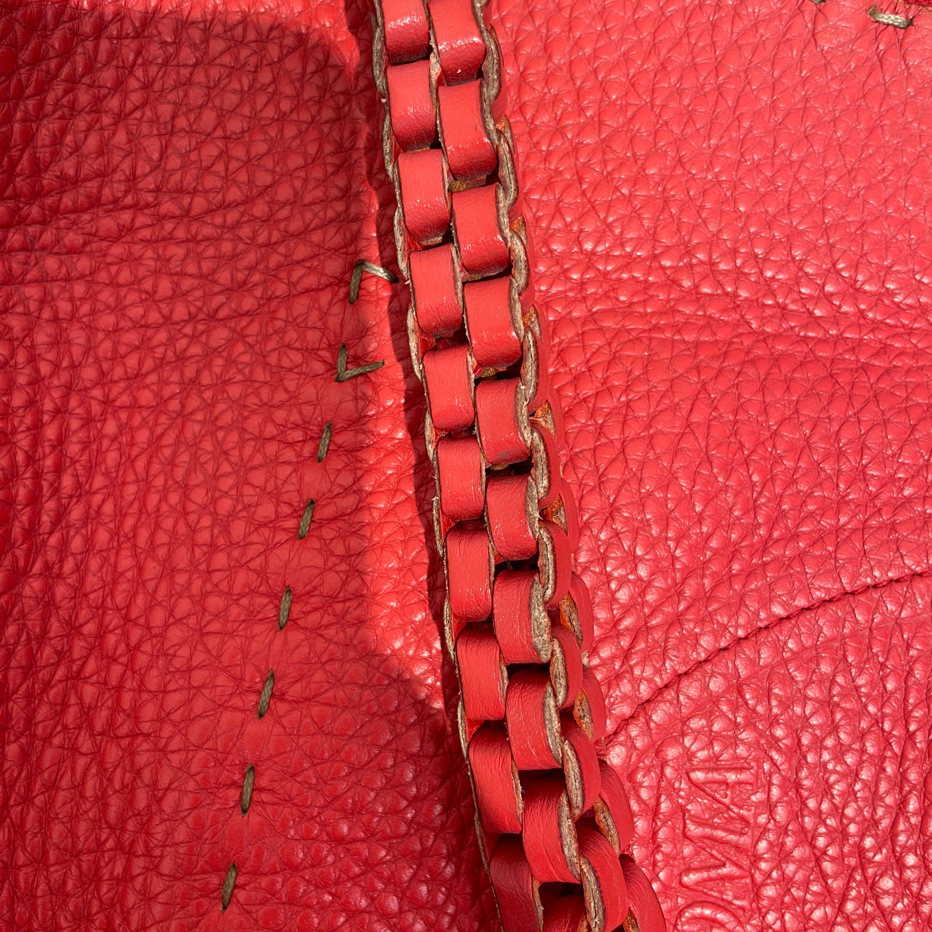 FENDI/Hand Bag/Leather/RED/FENDI LOGO HOBO view 4