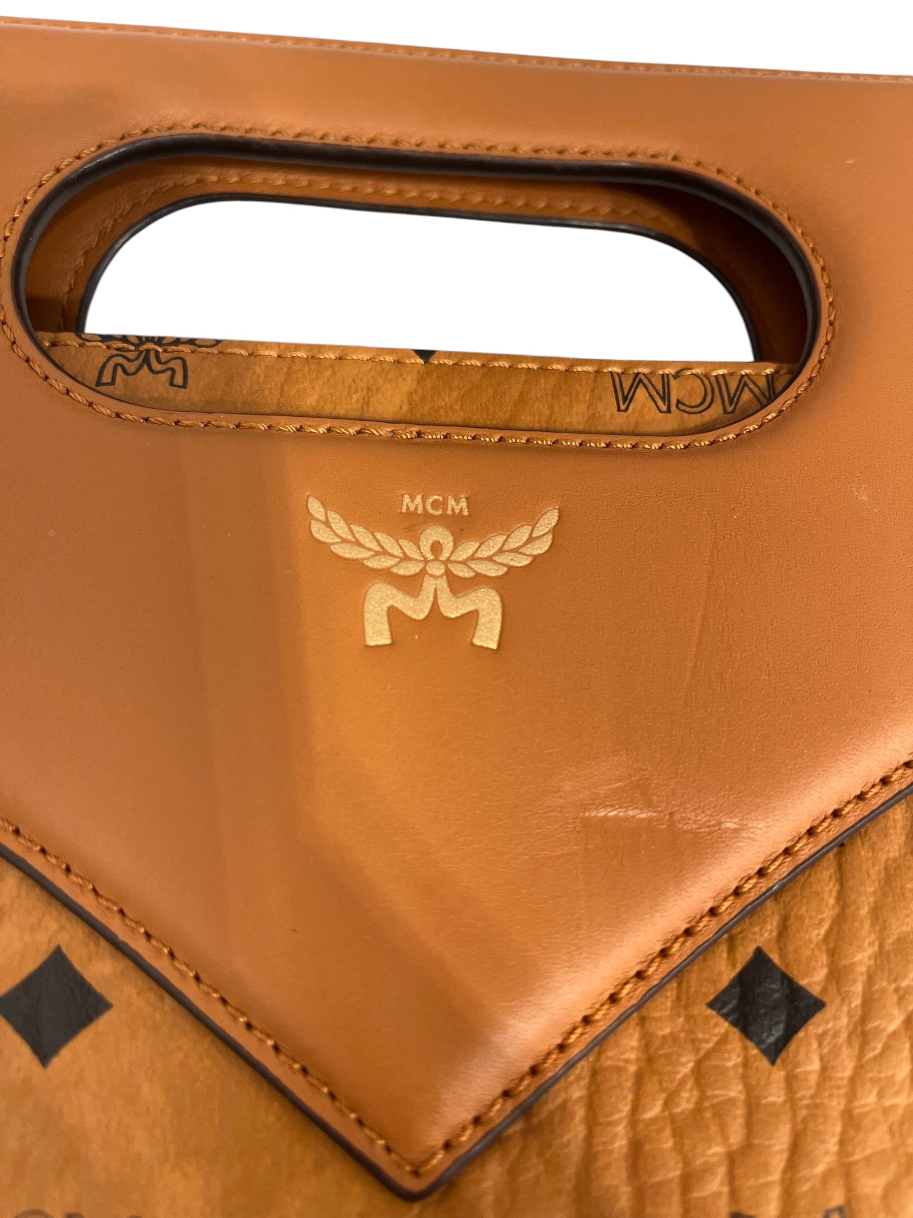MCM/Bag/Leather/ORN/Diamond tote view 8