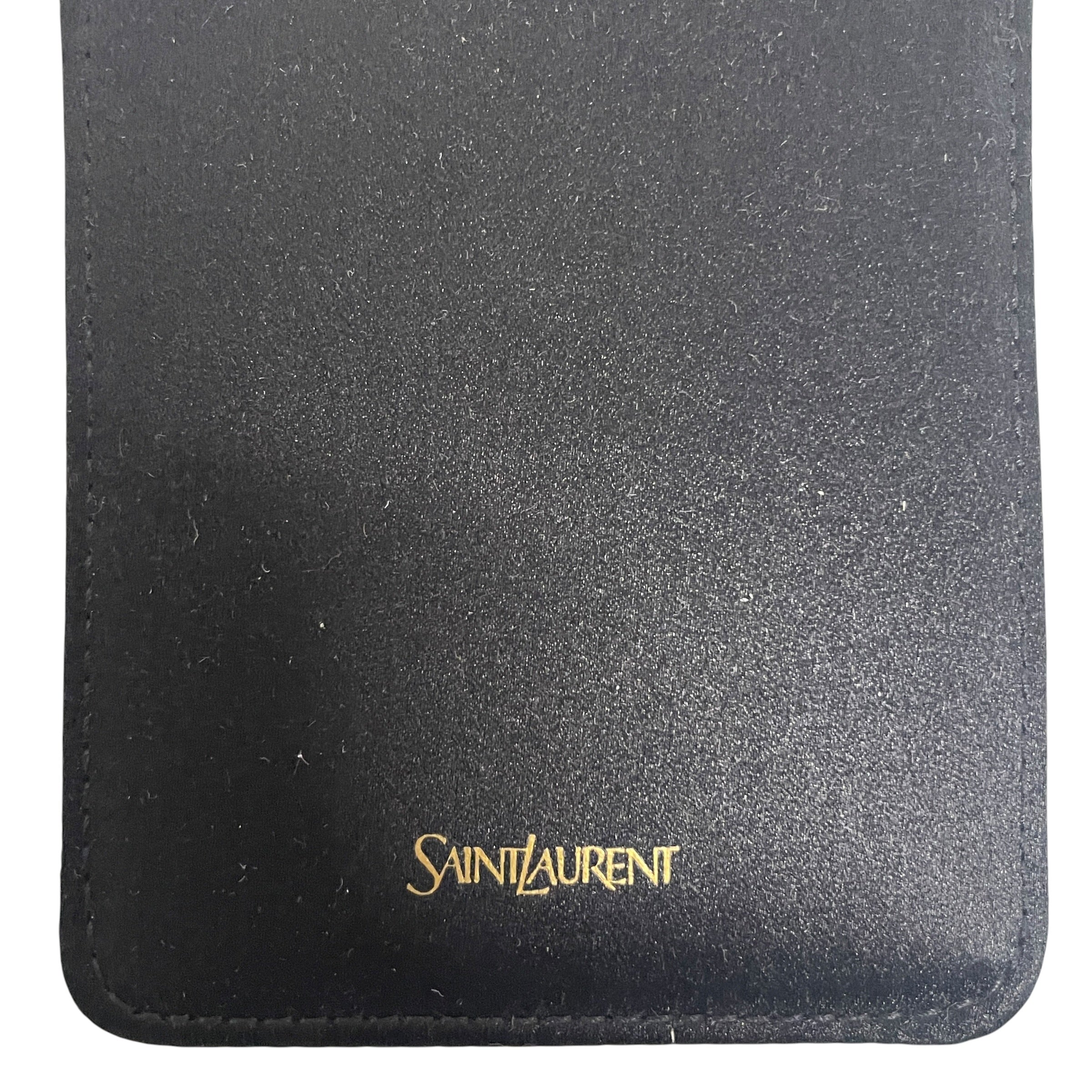 SAINT LAURENT/Card Case/Silk/BLK/M's/CARD HOLDER SATIN view 3