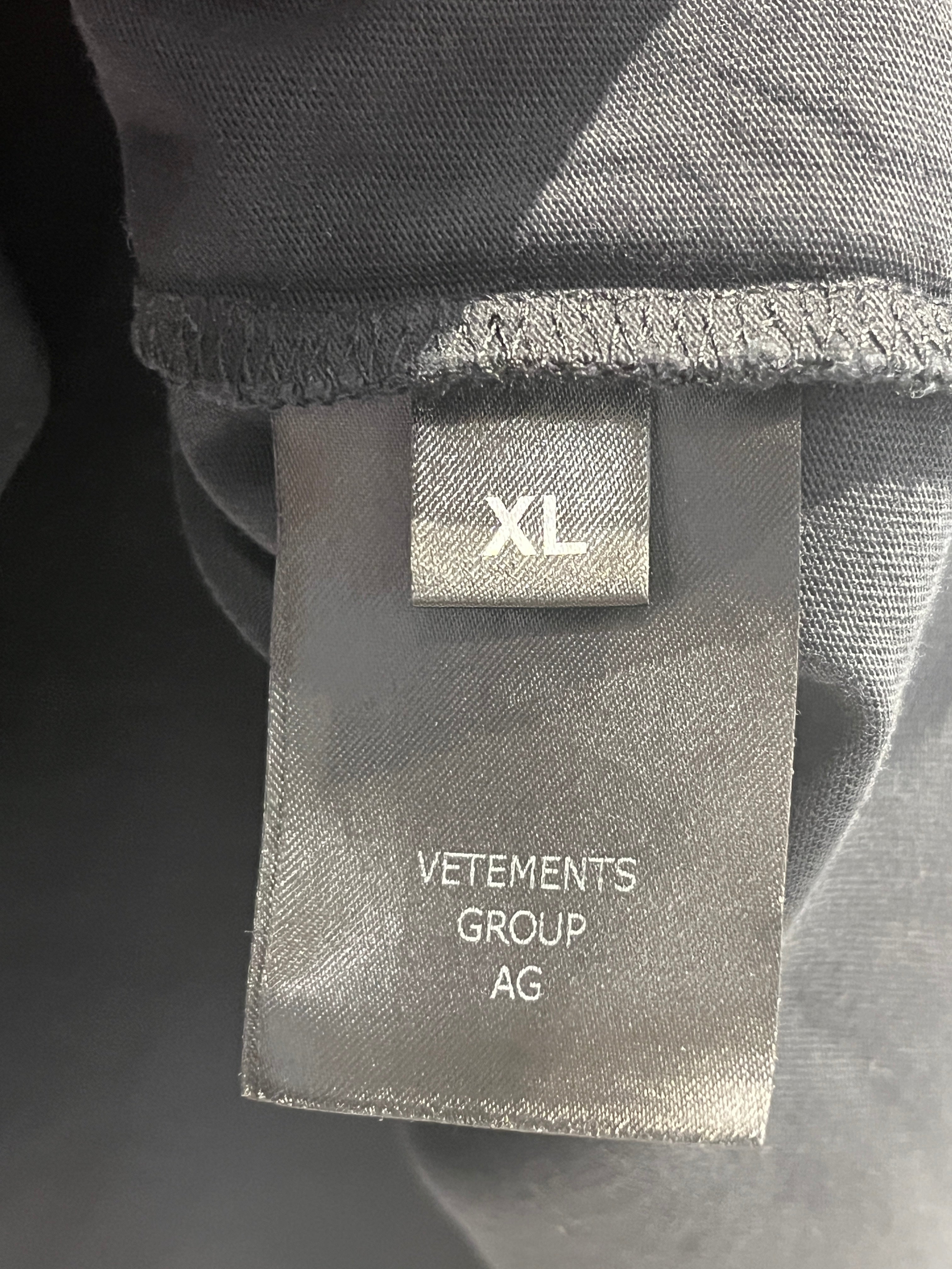 VETEMENTS/T-Shirt/XL/Cotton/BLK/Graphic/F EVERYTHING GRAPHIC view 4
