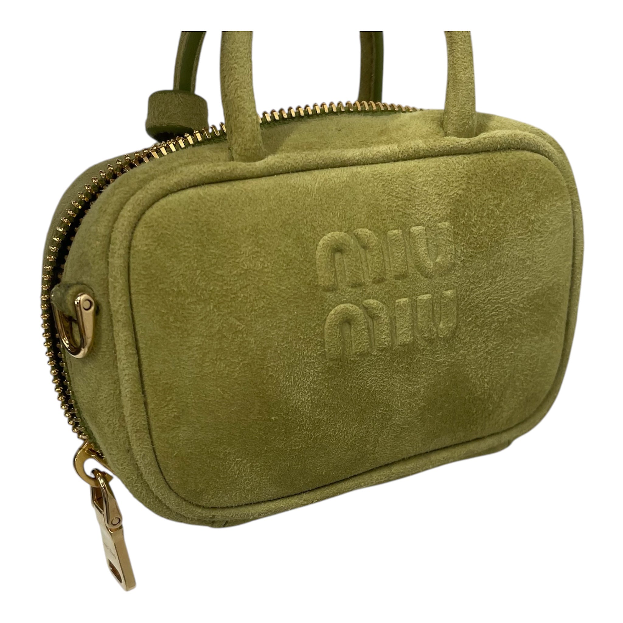 MIU MIU/Tote Bag/Suede/GRN/GREENSUEDE view 5