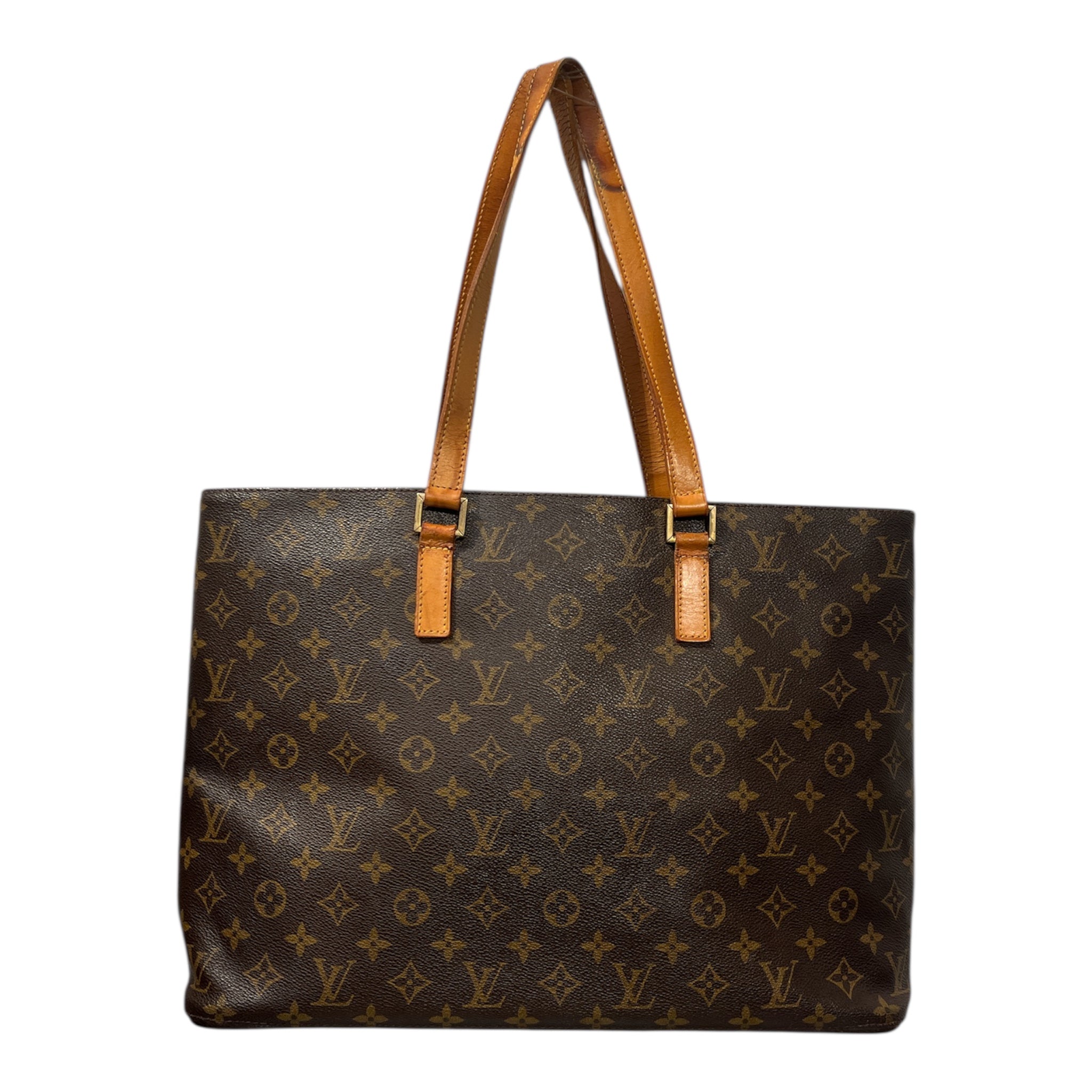 LOUIS VUITTON/Tote Bag/Monogram/Leather/BRW/CABAS MEZZO view 1