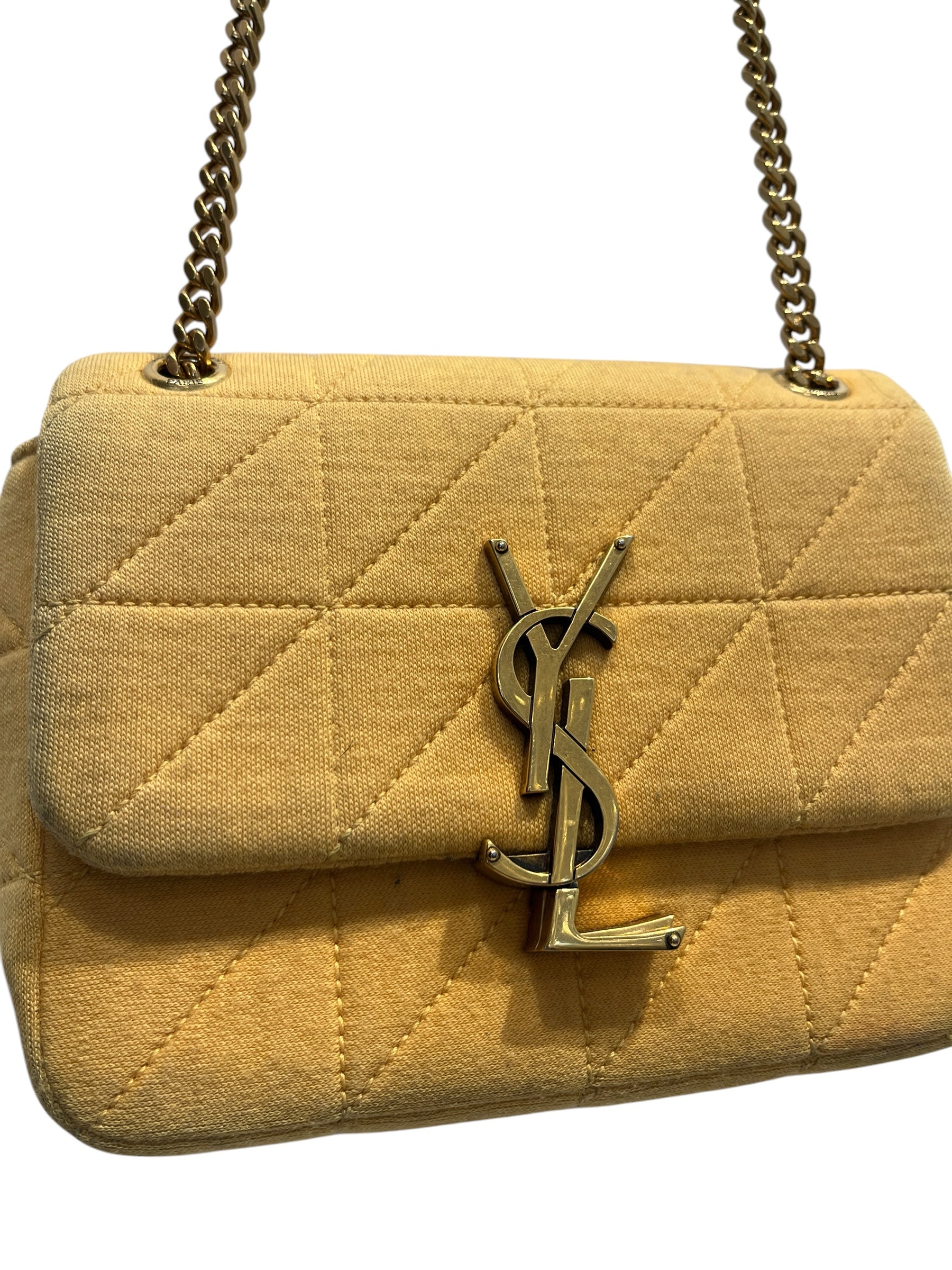 YVES SAINT LAURENT/Cross Body Bag/Cotton/YEL/Quilted view 6