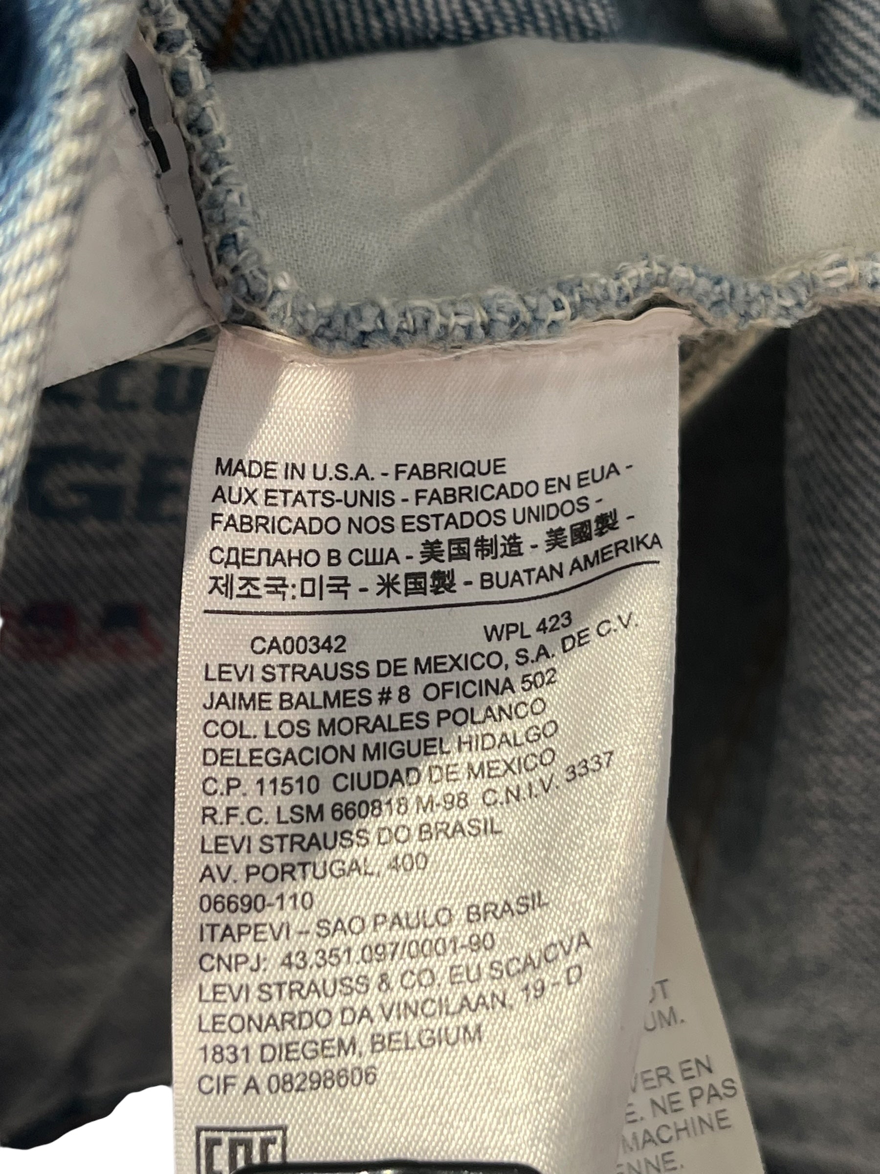 DENIM TEARS/Levi's/Denim Jkt/S/Cotton/IDG/Double Breasted/All Over Print/CA00342 cotton print jkt view 3