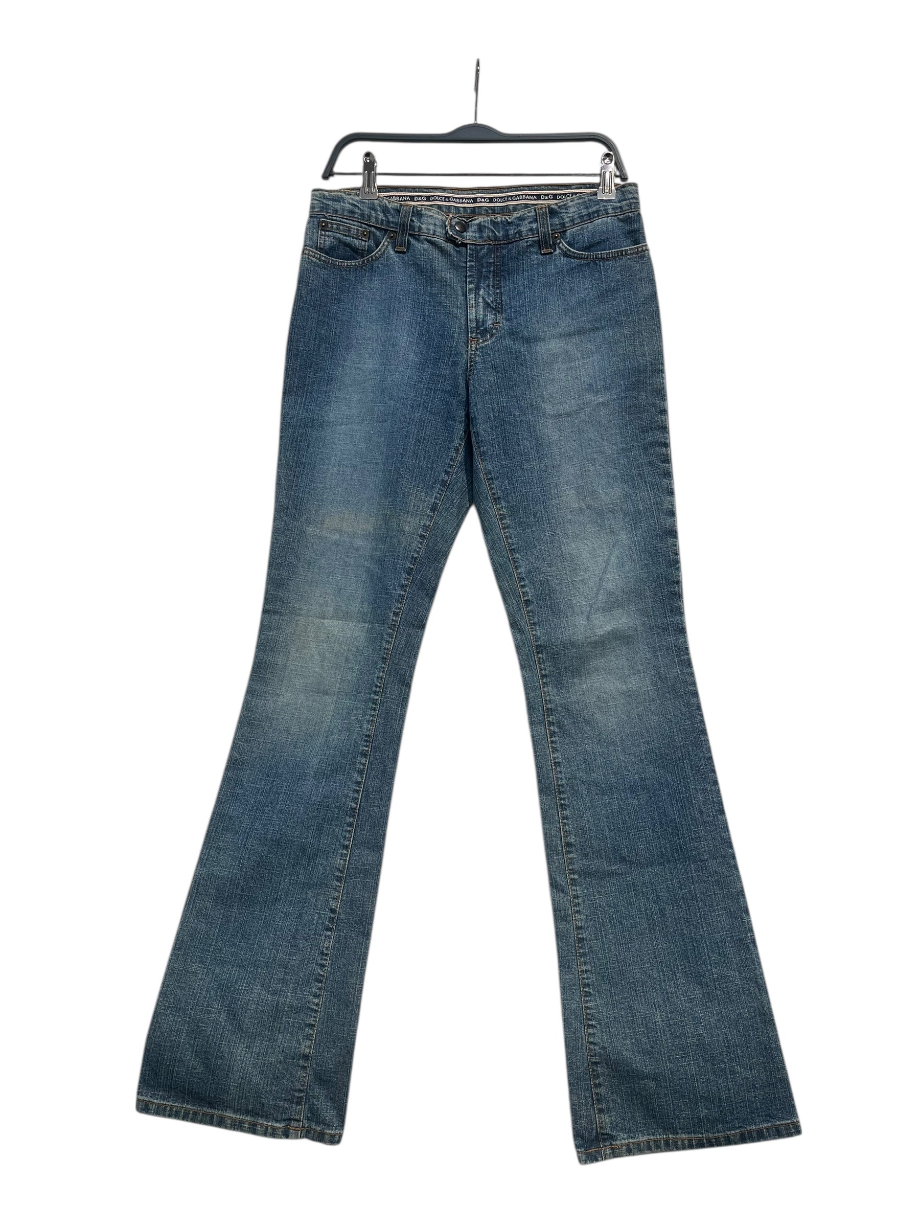 DOLCE&GABBANA/Bootcut Pants/30/Denim/BLU/LOW RISE, NO BCK POCKETS view 1