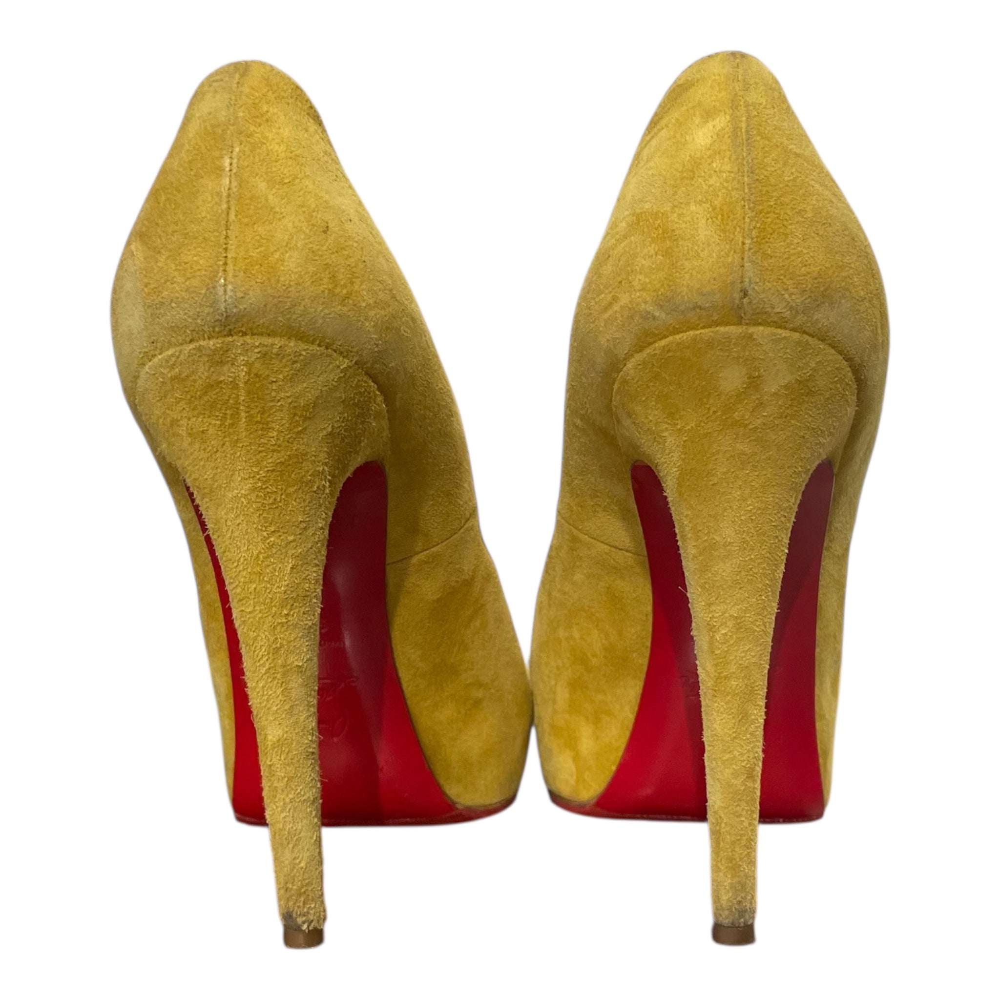 Christian Louboutin/Heels/EU 39.5/Suede/YEL/Vendome 120 Pumps view 4