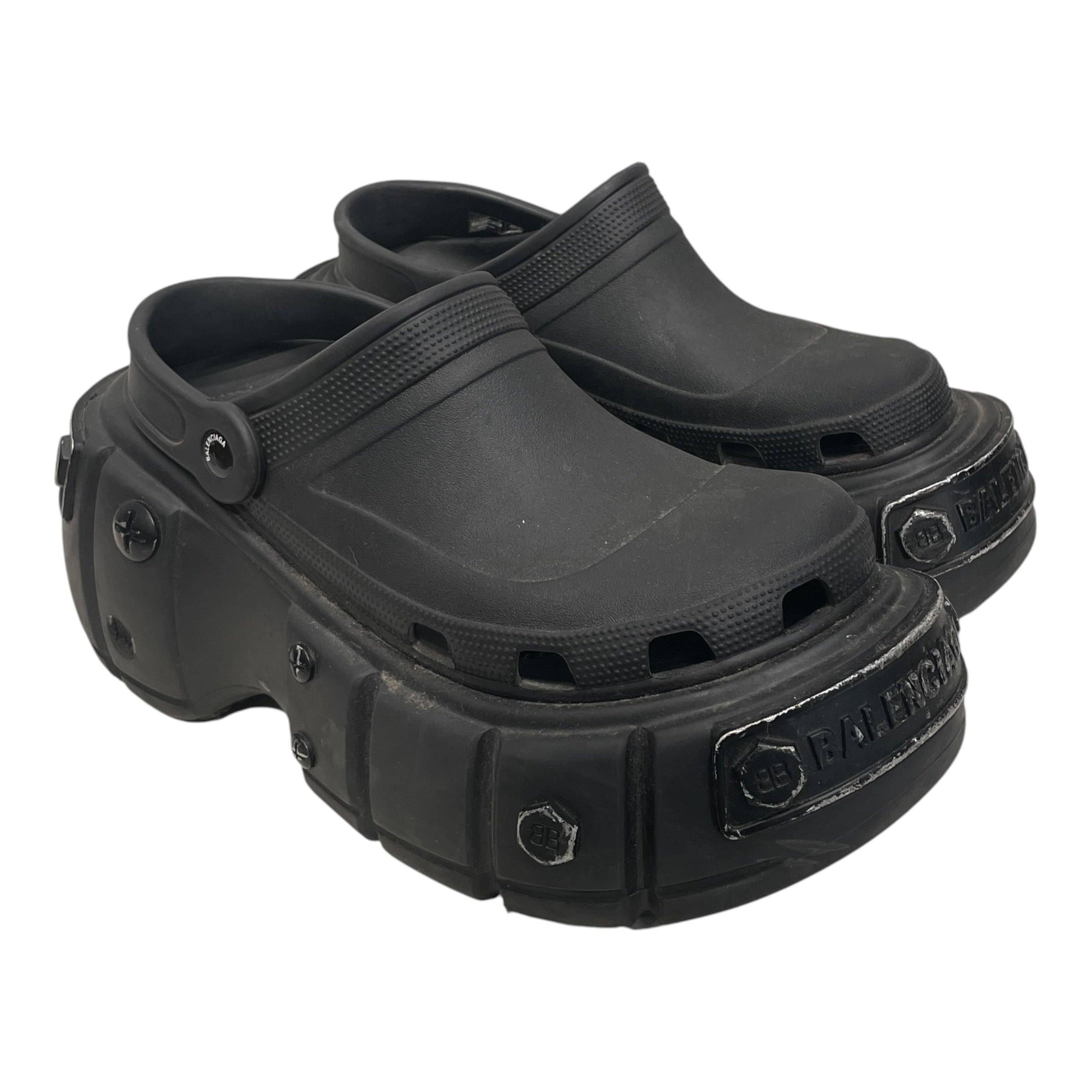 BALENCIAGA/Shoes/US 12/Acrylic/BLK/CROCCOLLAB view 1