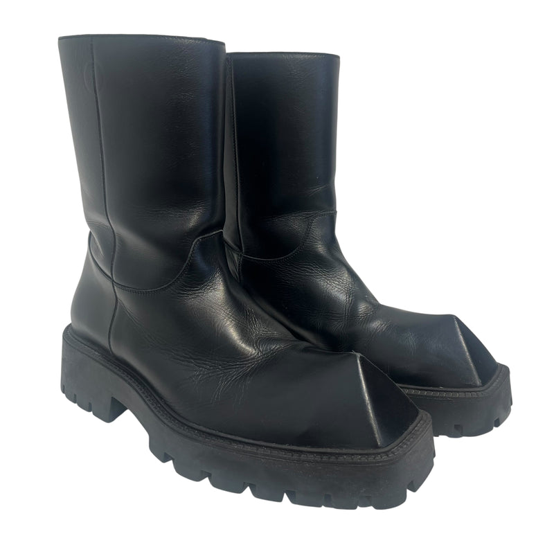 BALENCIAGA/Boots/EU 44/Leather/BLK/RHINO BOOTS