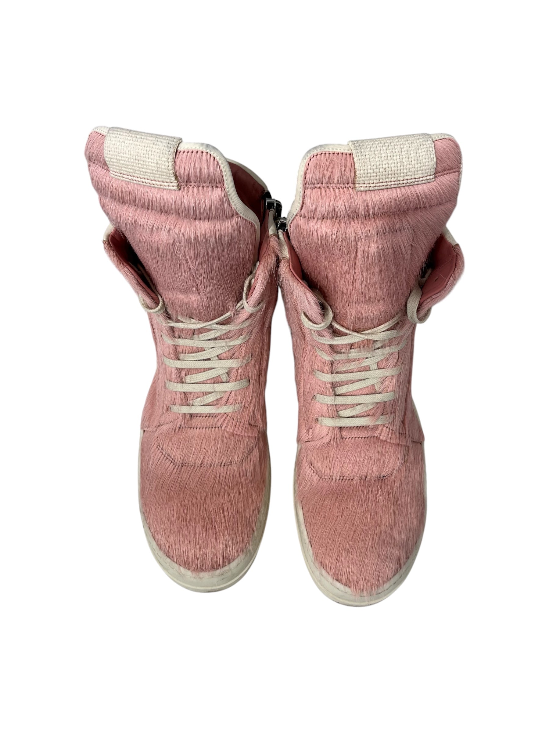Rick Owens/Hi-Sneakers/EU 42/PNK/PONYHAIR GEOBASKET view 7