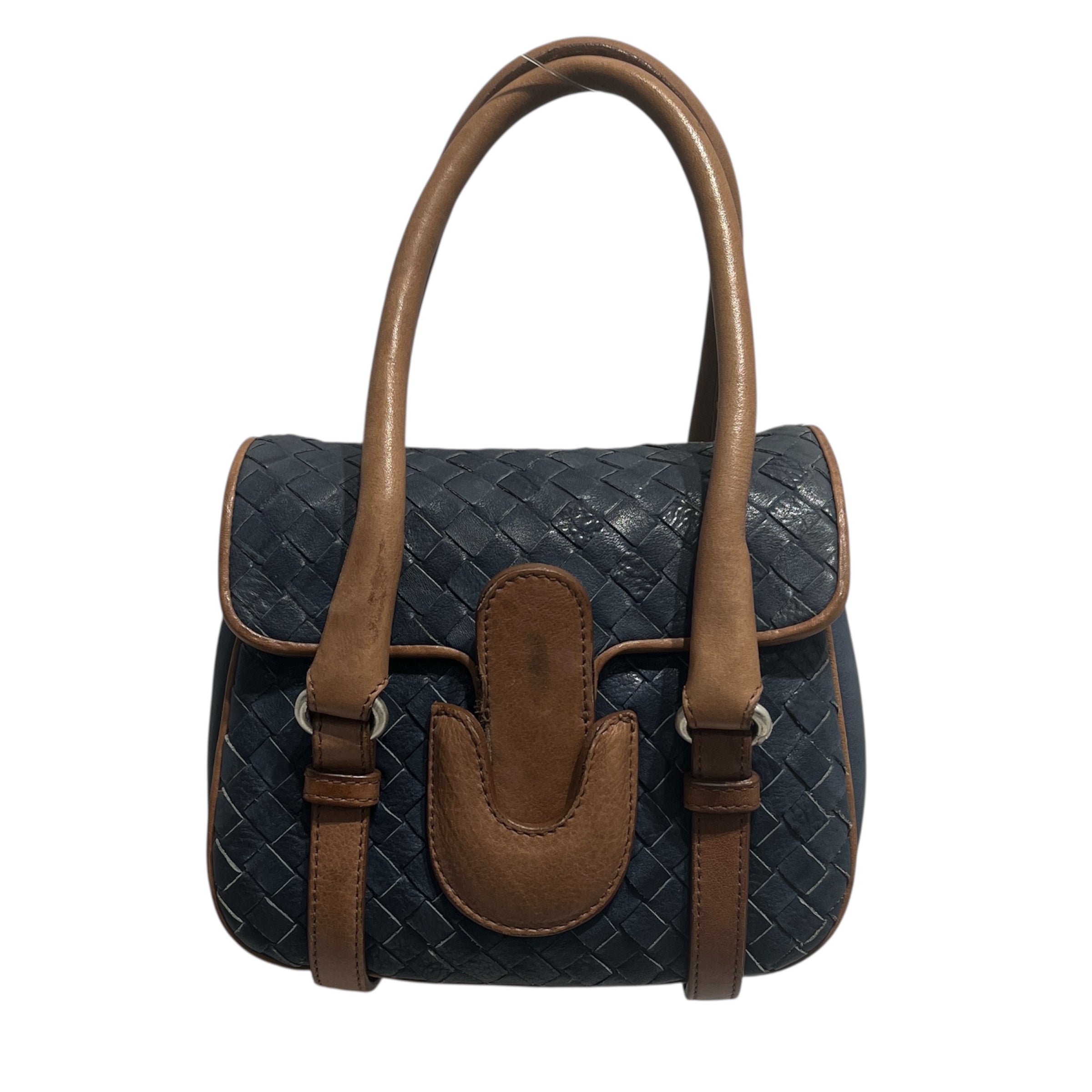 BOTTEGA VENETA/Hand Bag/Leather/IDG/BRWN BLU VINTAGE MINI BAG view 1