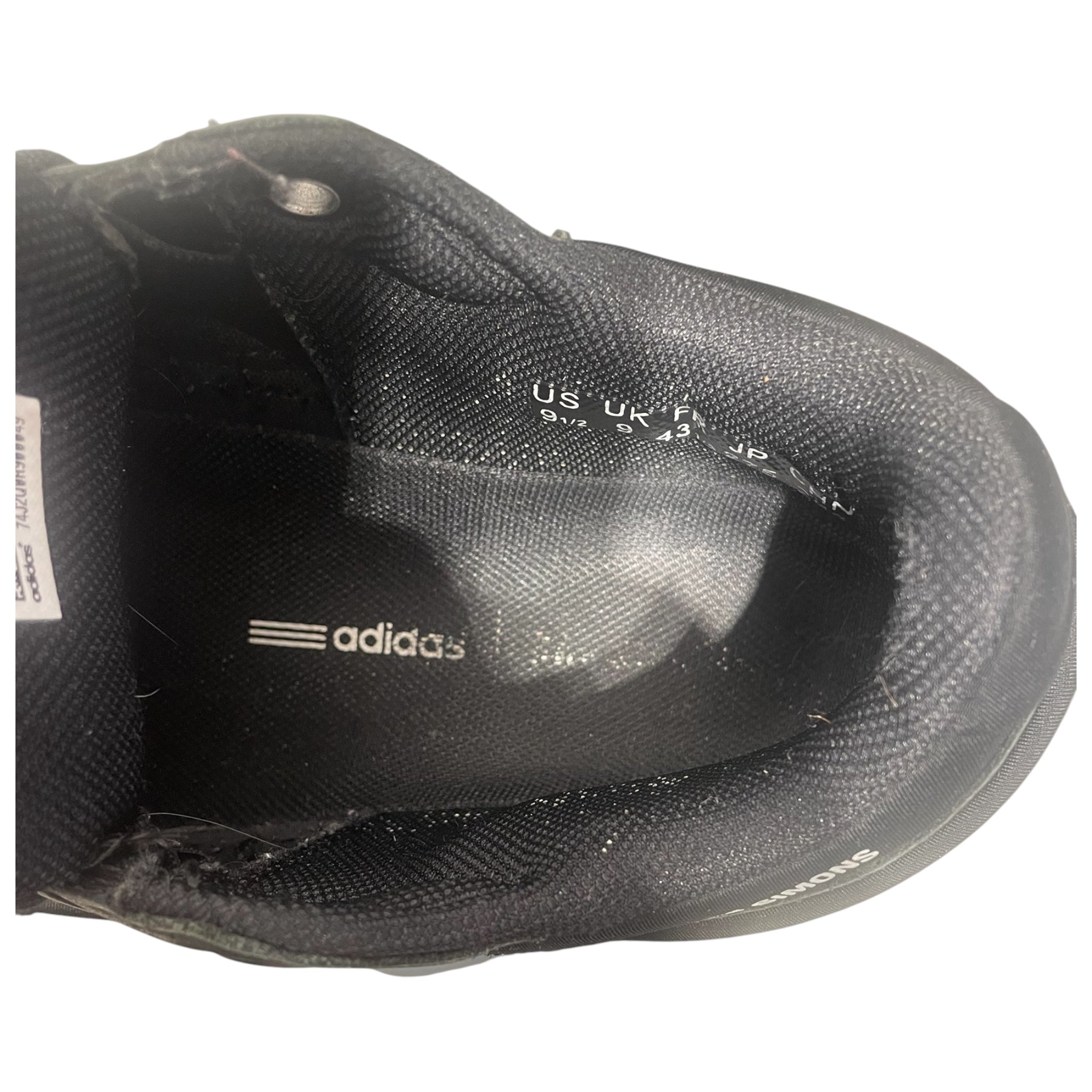 RAF SIMONS/Low-Sneakers/US 9.5/BLK/Ozweego BLK Gum Sole view 3