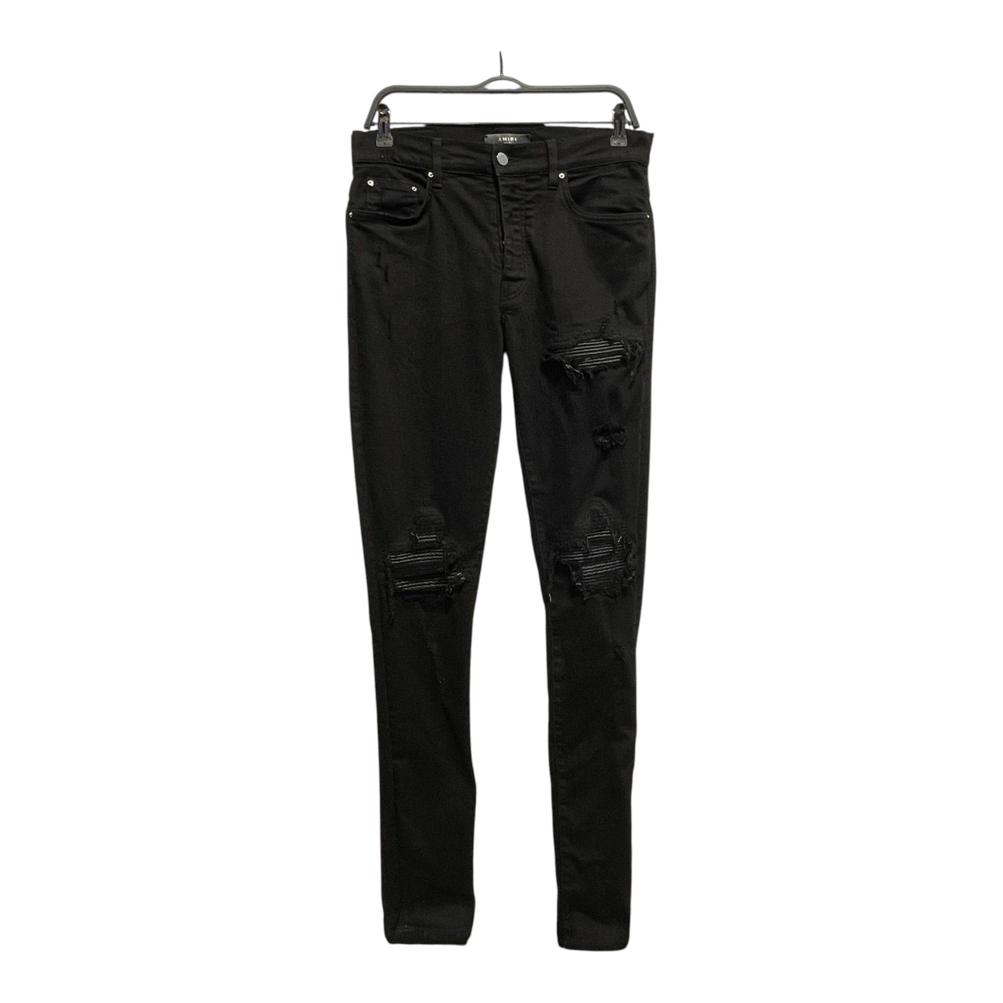 AMIRI/Pants/31/Denim/BLK/distressed view 1