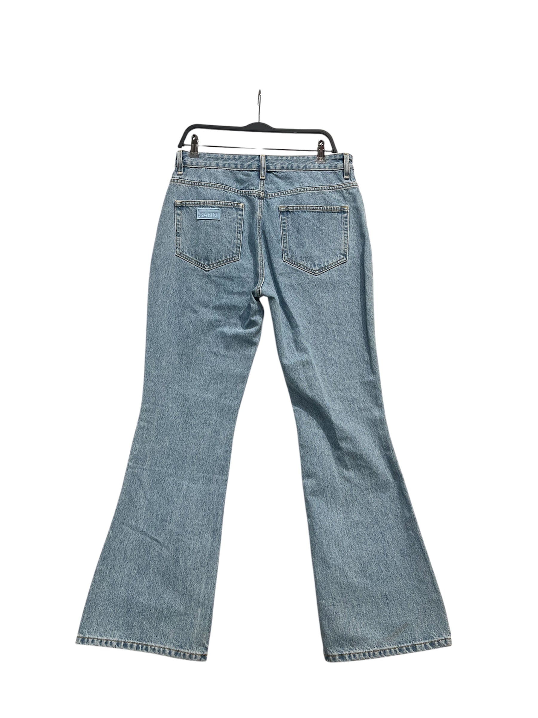GANNI/Bootcut Pants/32/Cotton/BLU/BETZY SLIM FIT BOOTCUT view 2