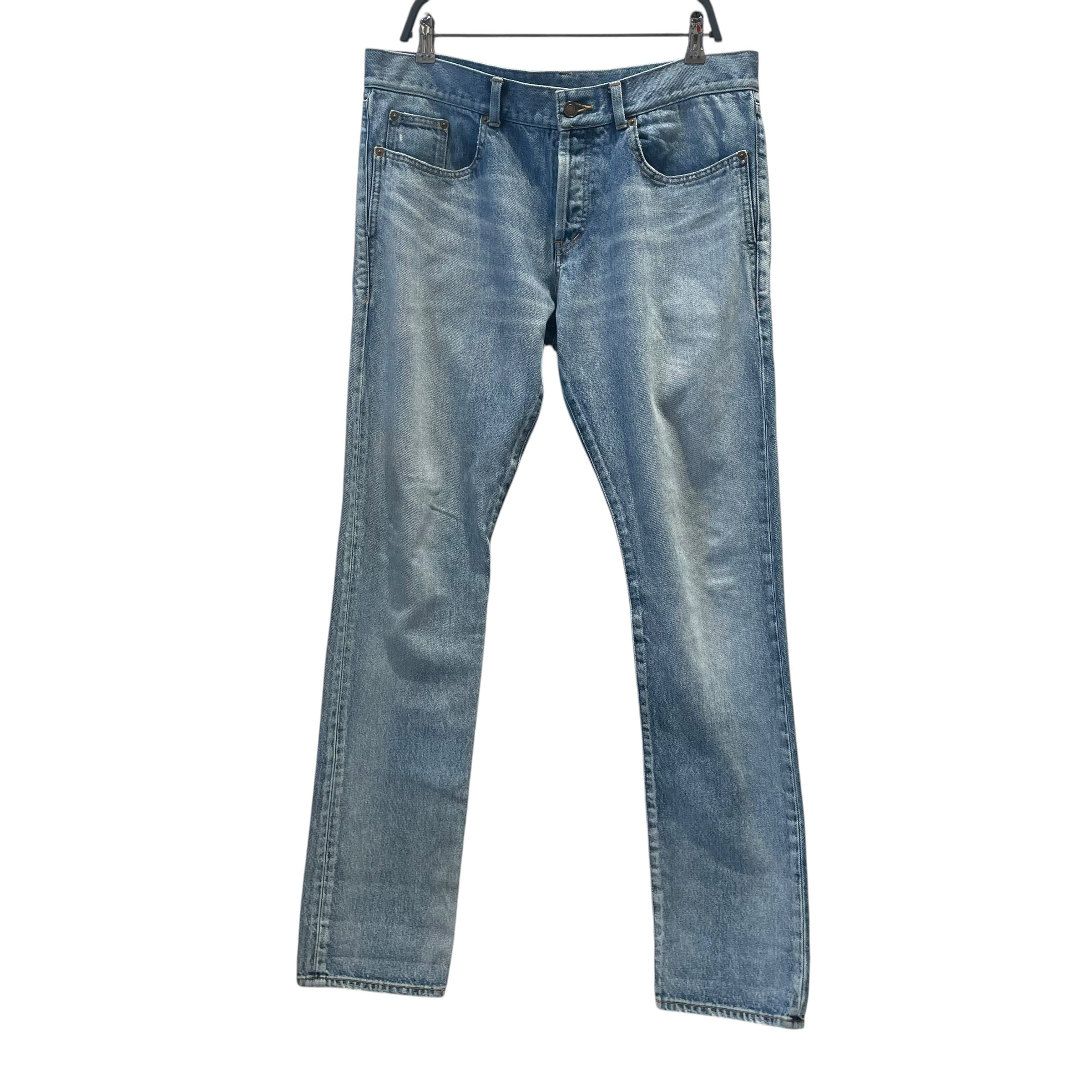 SAINT LAURENT/Straight Pants/33/Denim/BLU/LIGHT WASH DENIM JEANS view 1