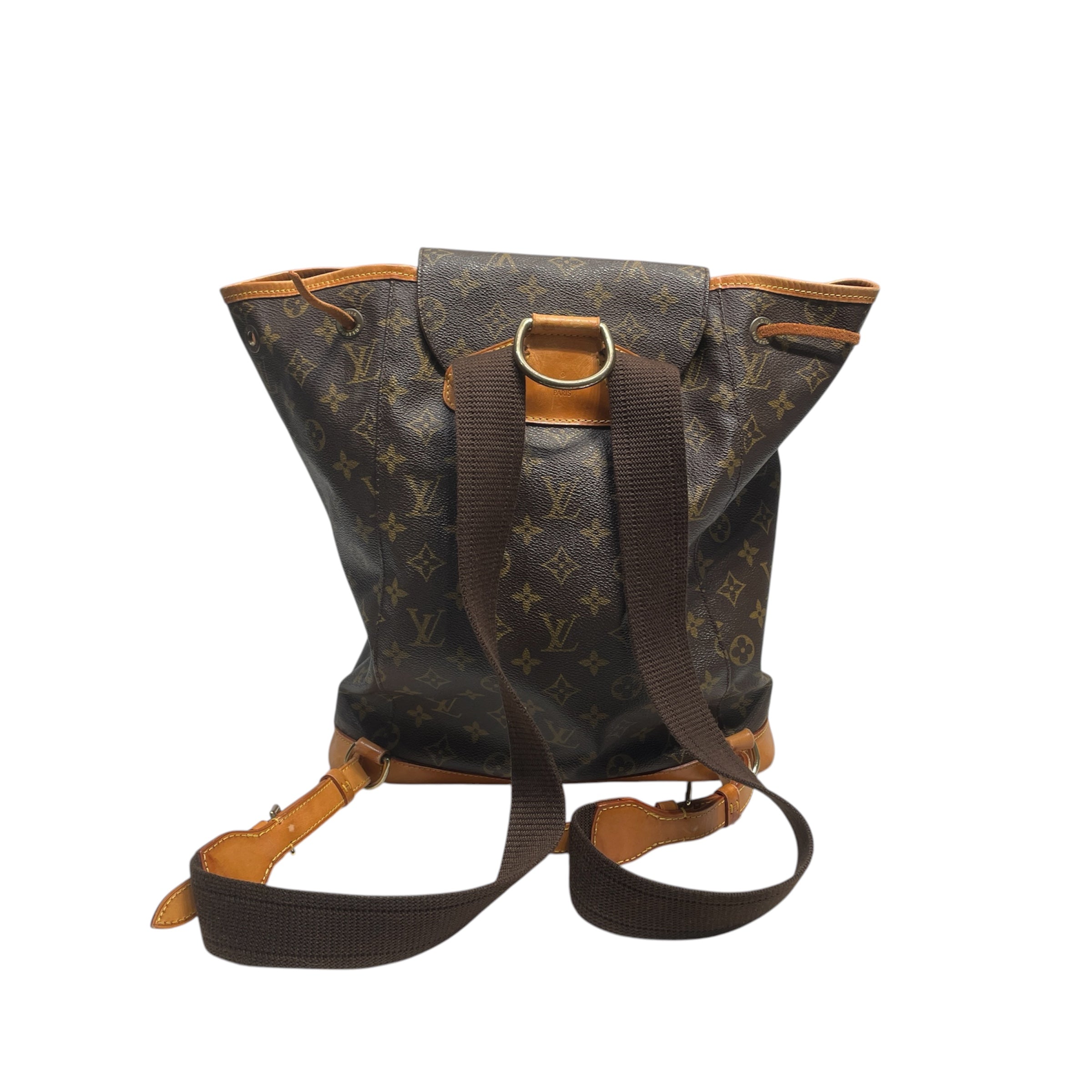 LOUIS VUITTON/Backpack/Monogram/Leather/BRW/Montsouris view 2