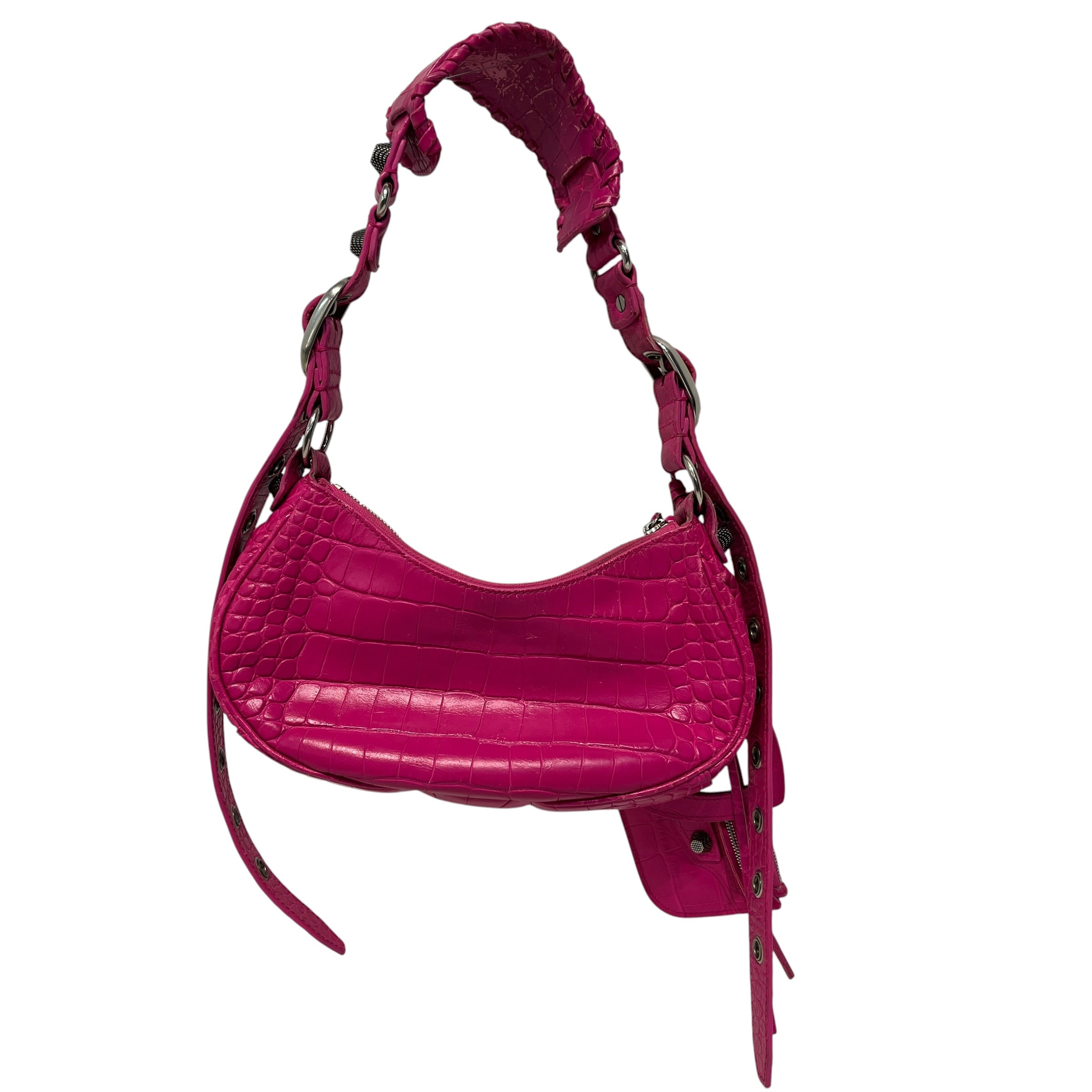 BALENCIAGA/Bag/Leather/PNK/le cagole shoulder hot pink view 2