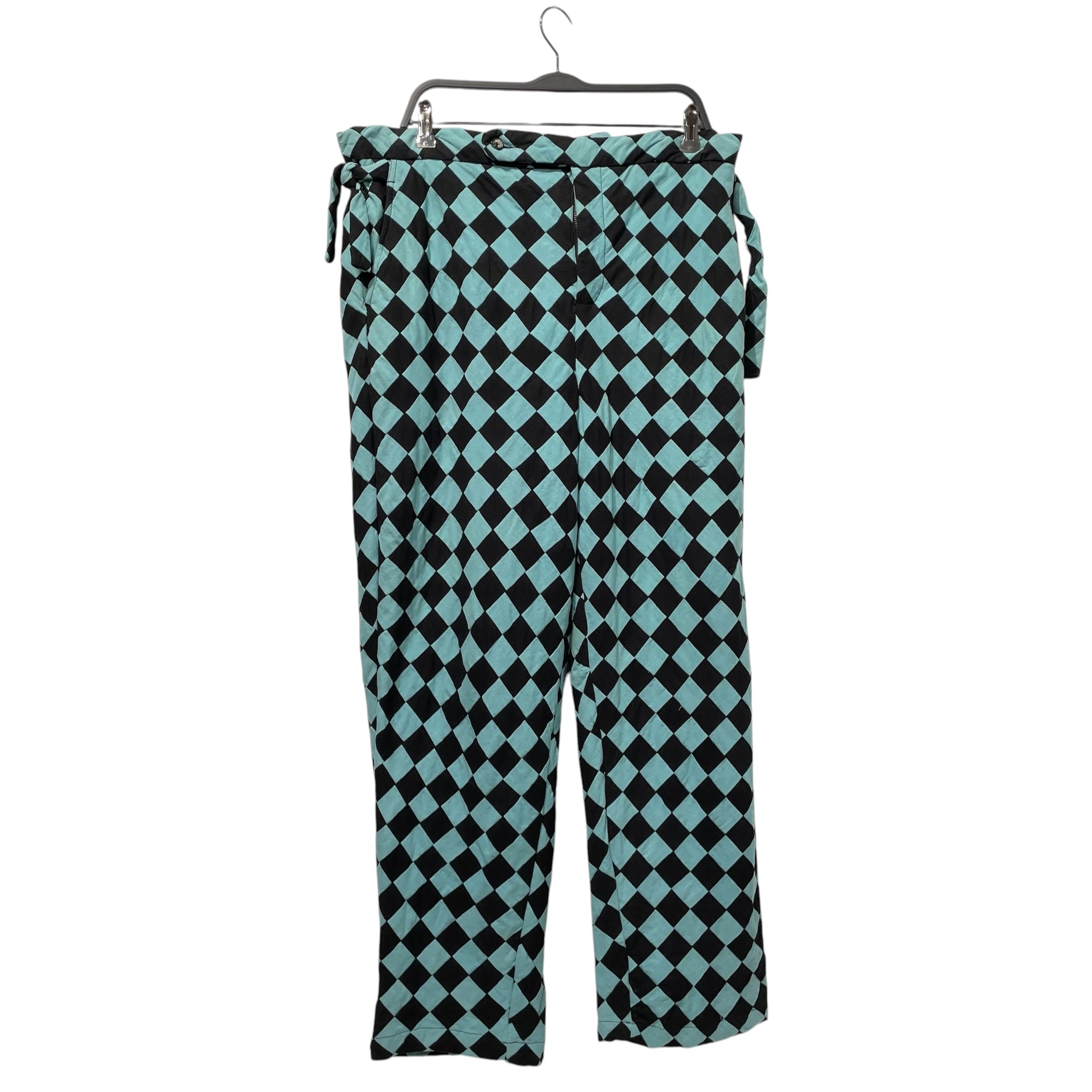 BODE/Slacks/38/Cotton/BLU/Plaid/DIAMOND PRINT view 1