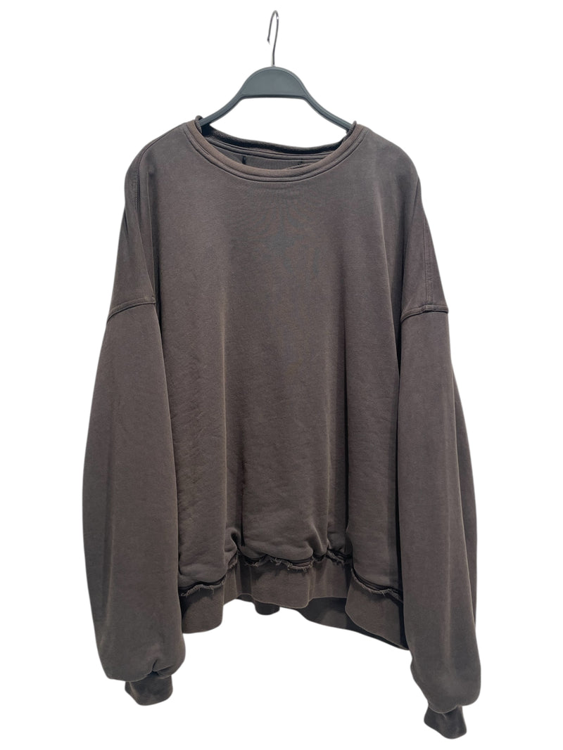 Haider Ackermann/Sweatshirt/Cotton/BRW/dual layer crewneck