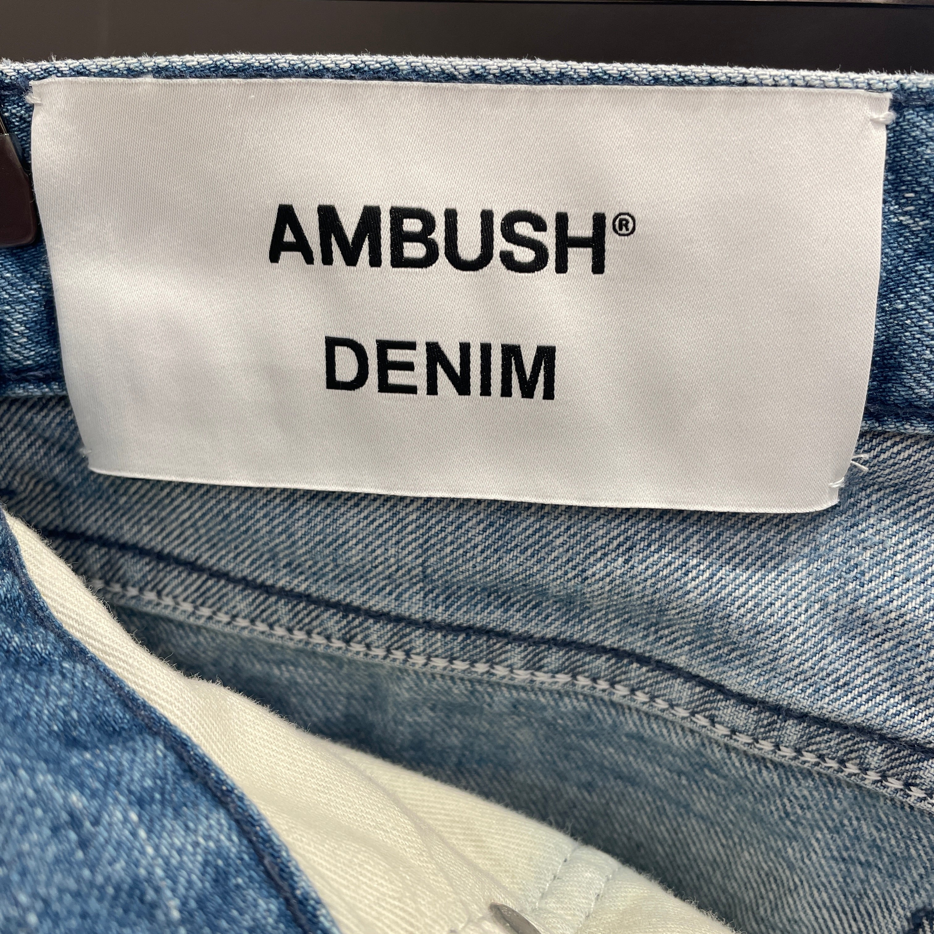 AMBUSH/Straight Pants/31/Cotton/IDG/BMYA002S21DEN001 view 3
