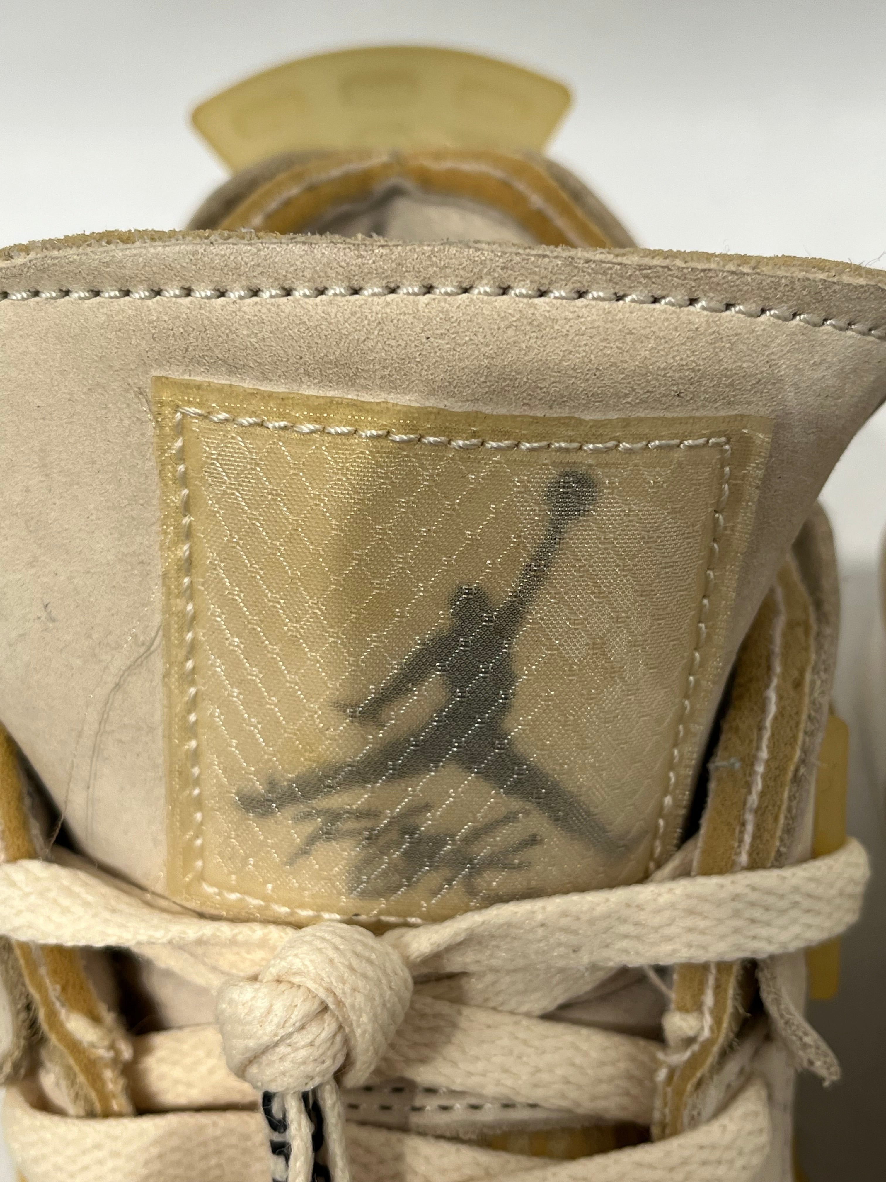 OFF-WHITE/Low-Sneakers/US 9/Cotton/CRM/AIR JORDAN 4 OFF WHITE SAIL view 8