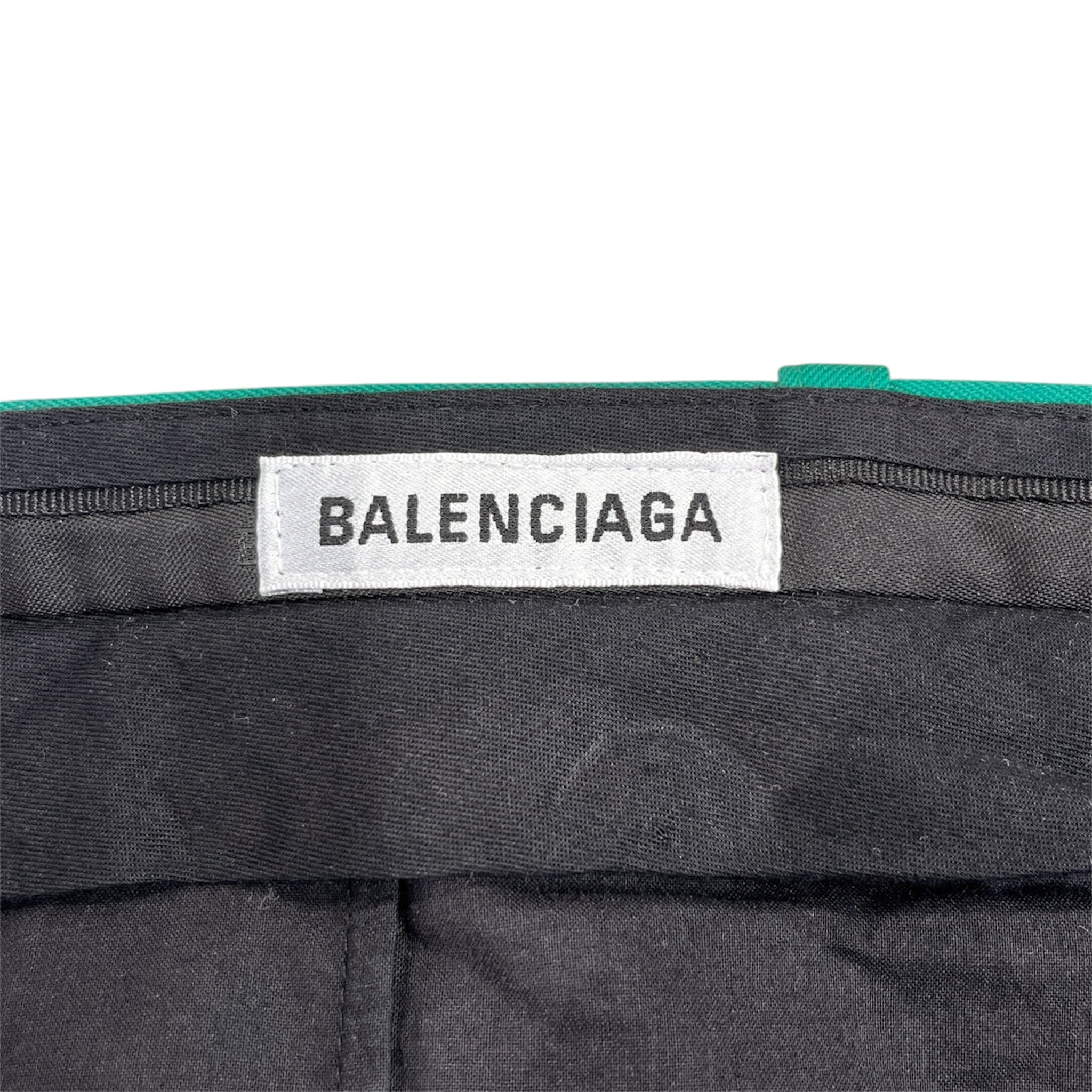 BALENCIAGA/Slacks/42/Cotton/GRN/SLACK BOTTOMS view 3