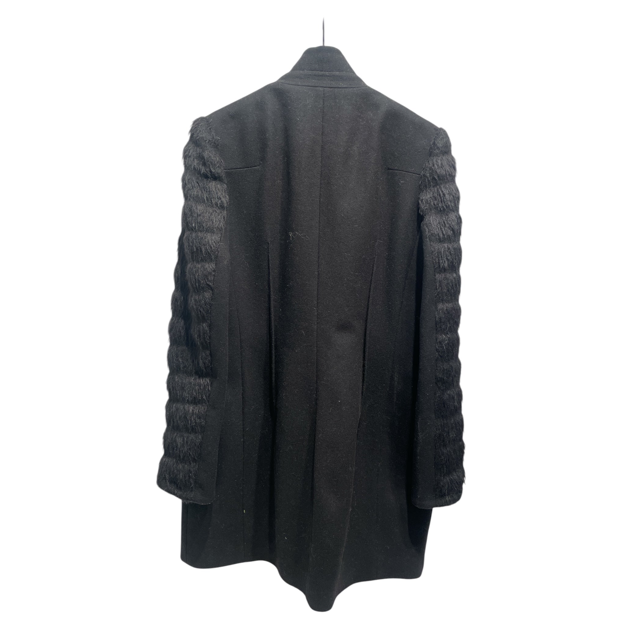 ALLSAINTS SPITALFIELDS/Peacoat/10/Wool/BLK/Fur covered Peacot view 2