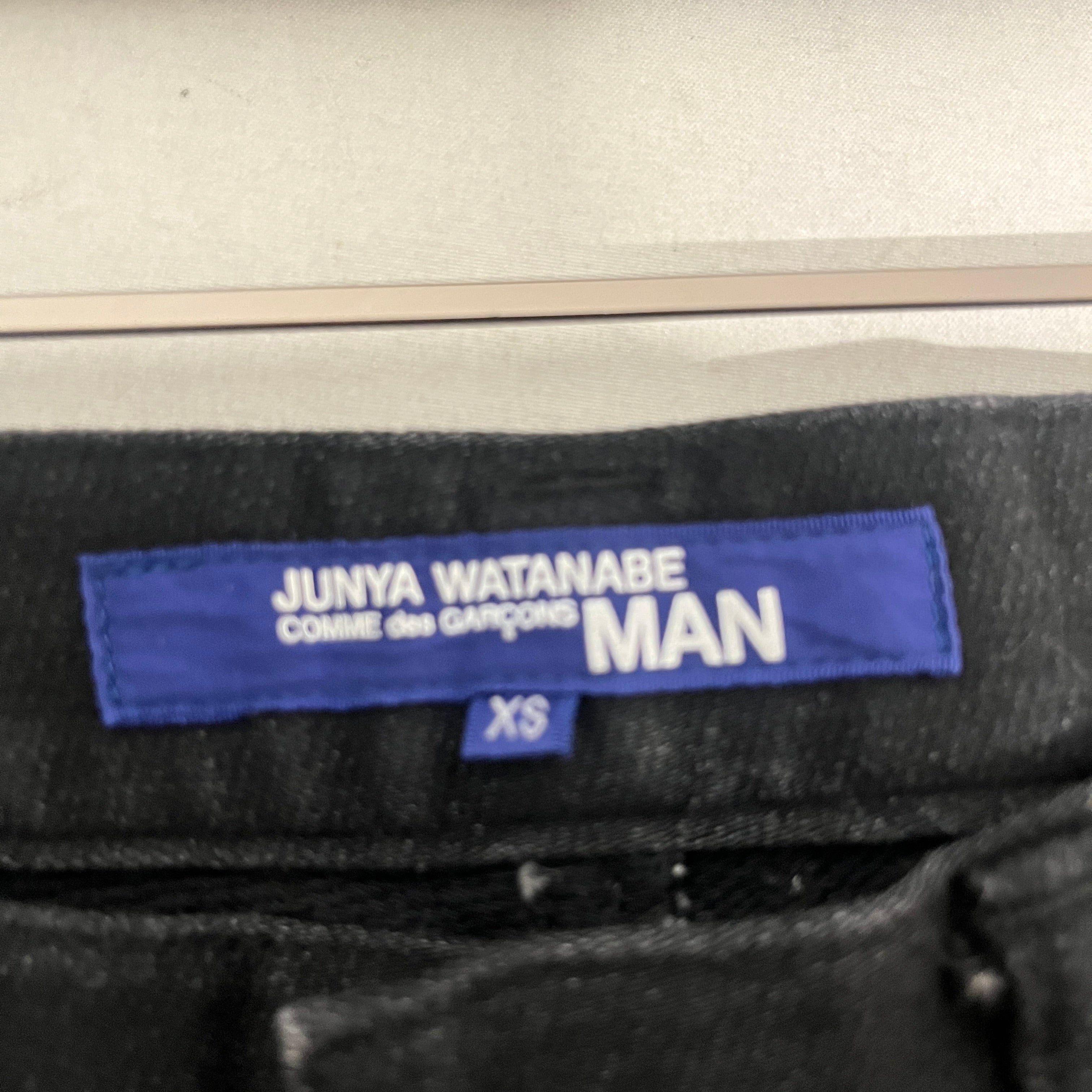 JUNYA WATANABE COMME des GARCONS MAN/Skinny Pants/XS/Denim/BLK/Plaid/SKINNY PLAID BACK POCKETS view 4
