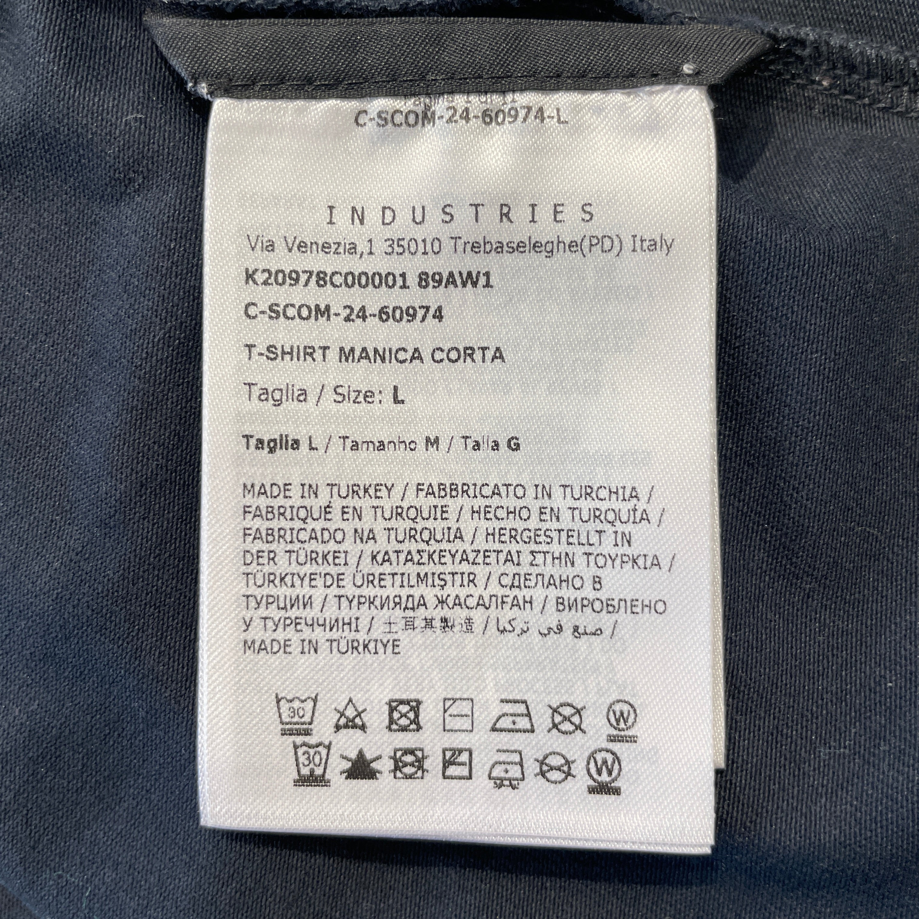 MONCLER/T-Shirt/L/Cotton/NVY/Graphic/MONCLER GRENOBLE W/ PATCH view 3