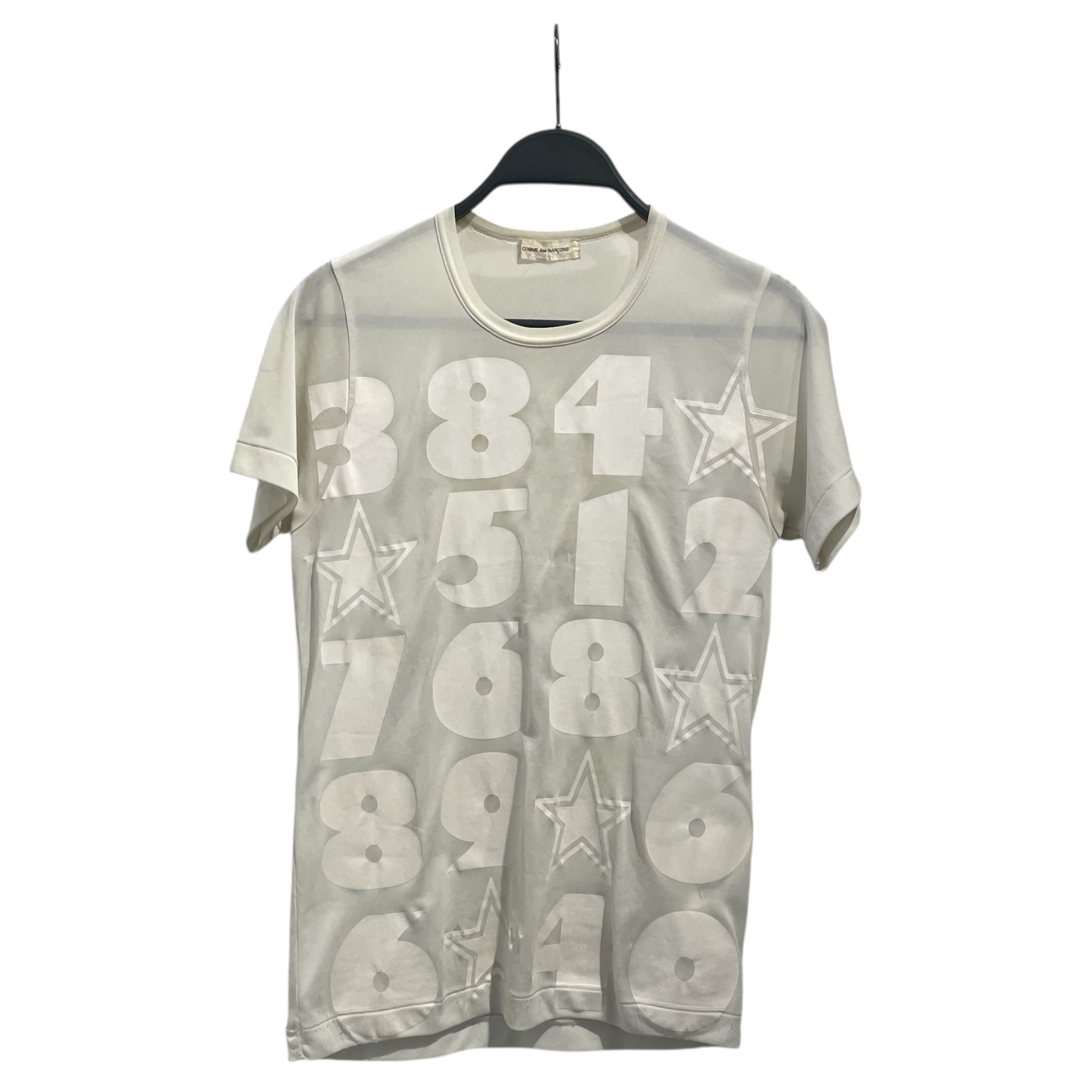 COMME des GARCONS/T-Shirt/S/Graphic/Nylon/WHT/ view 1