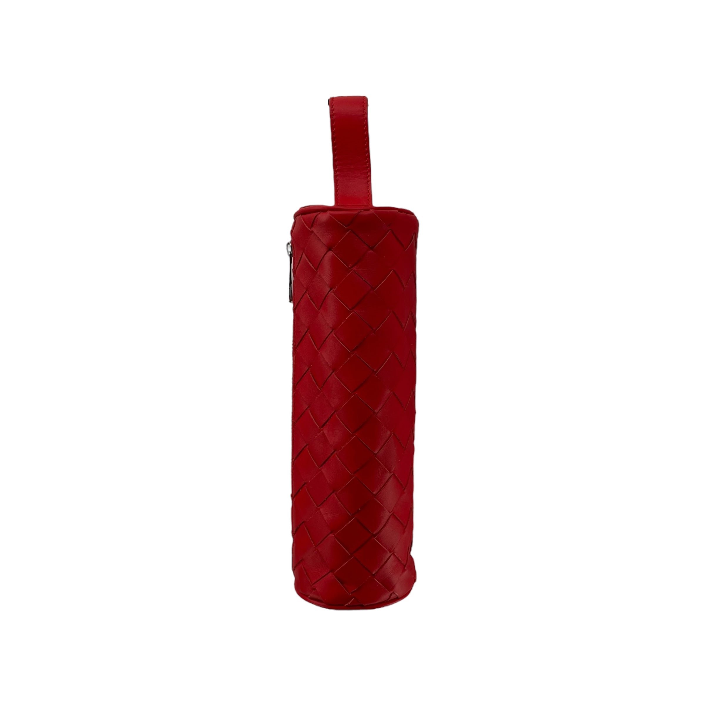 BOTTEGA VENETA/Clutch Bag/Leather/RED/CYLINDER POUCH view 2