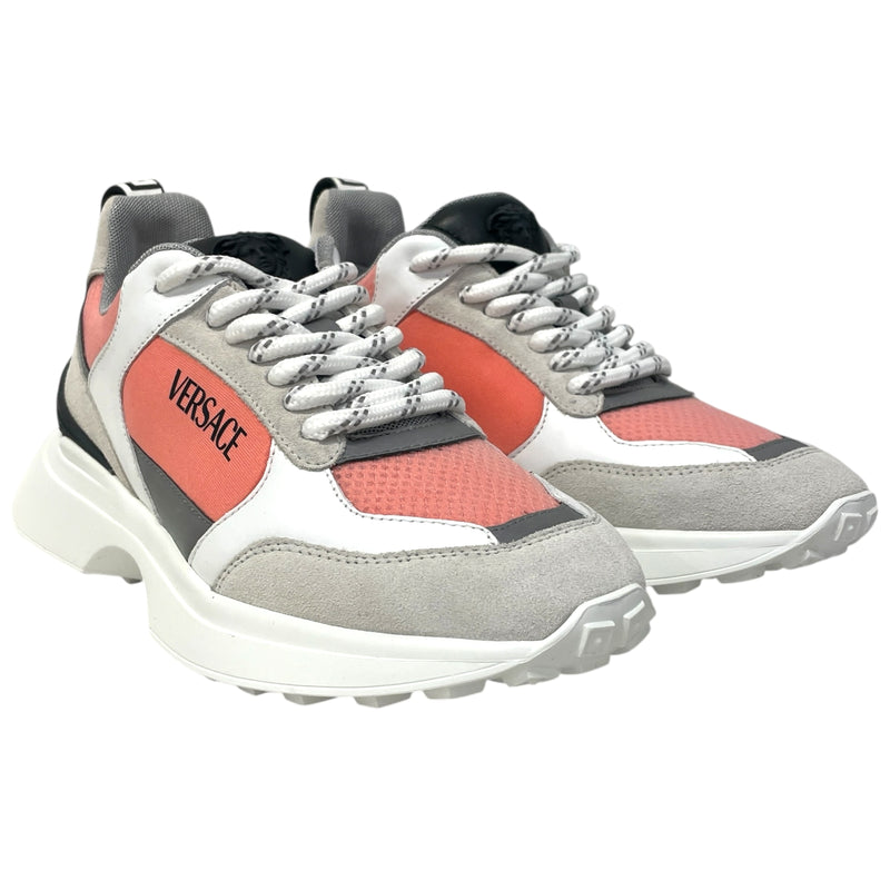 VERSACE/Low-Sneakers/EU 36/Leather/WHT/Tessuti Crosta Vitello