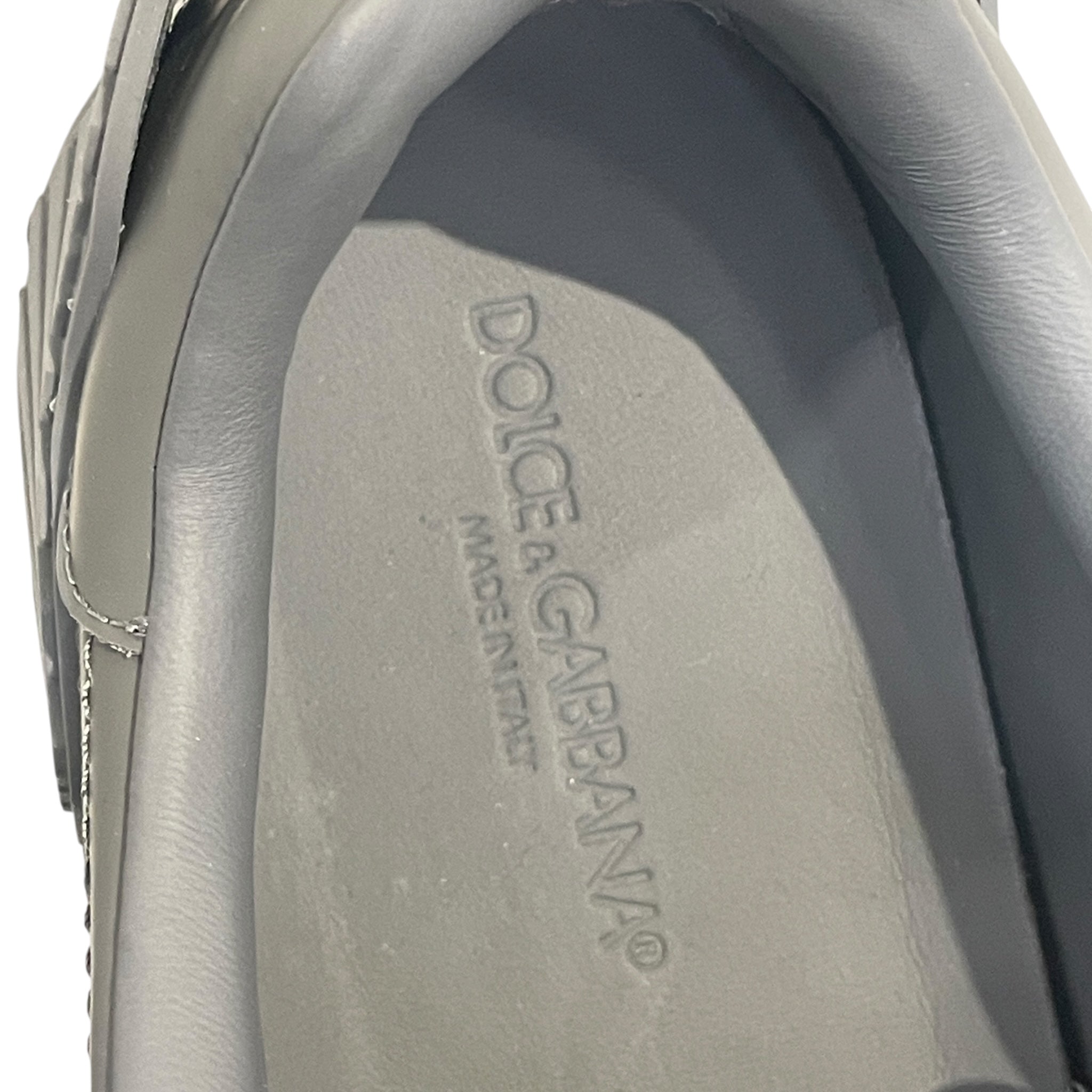 DOLCE&GABBANA/Low-Sneakers/US 9/GRY/rubber zip tie lace view 3