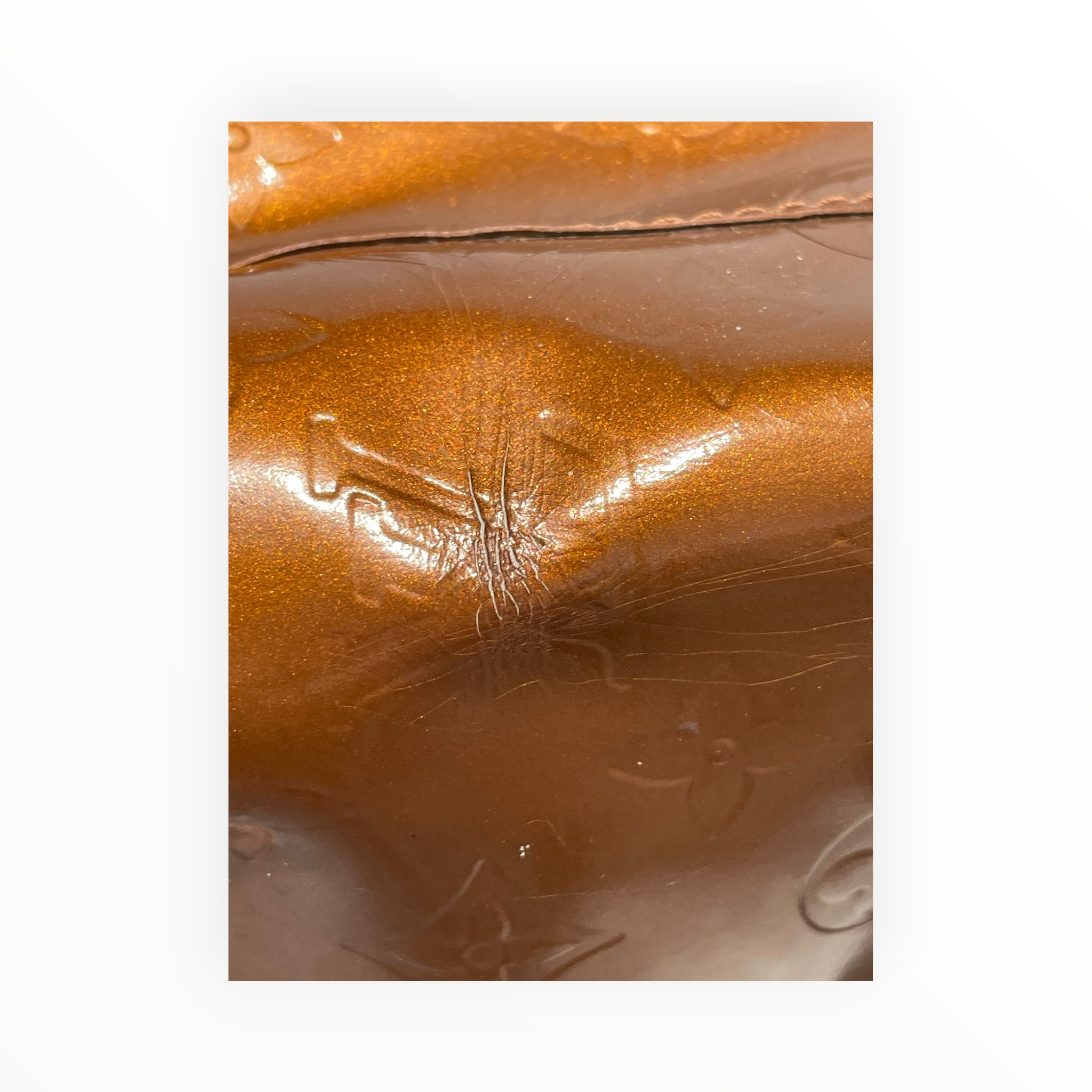 LOUIS VUITTON/Bag/Monogram/BRW/crackled handle view 11