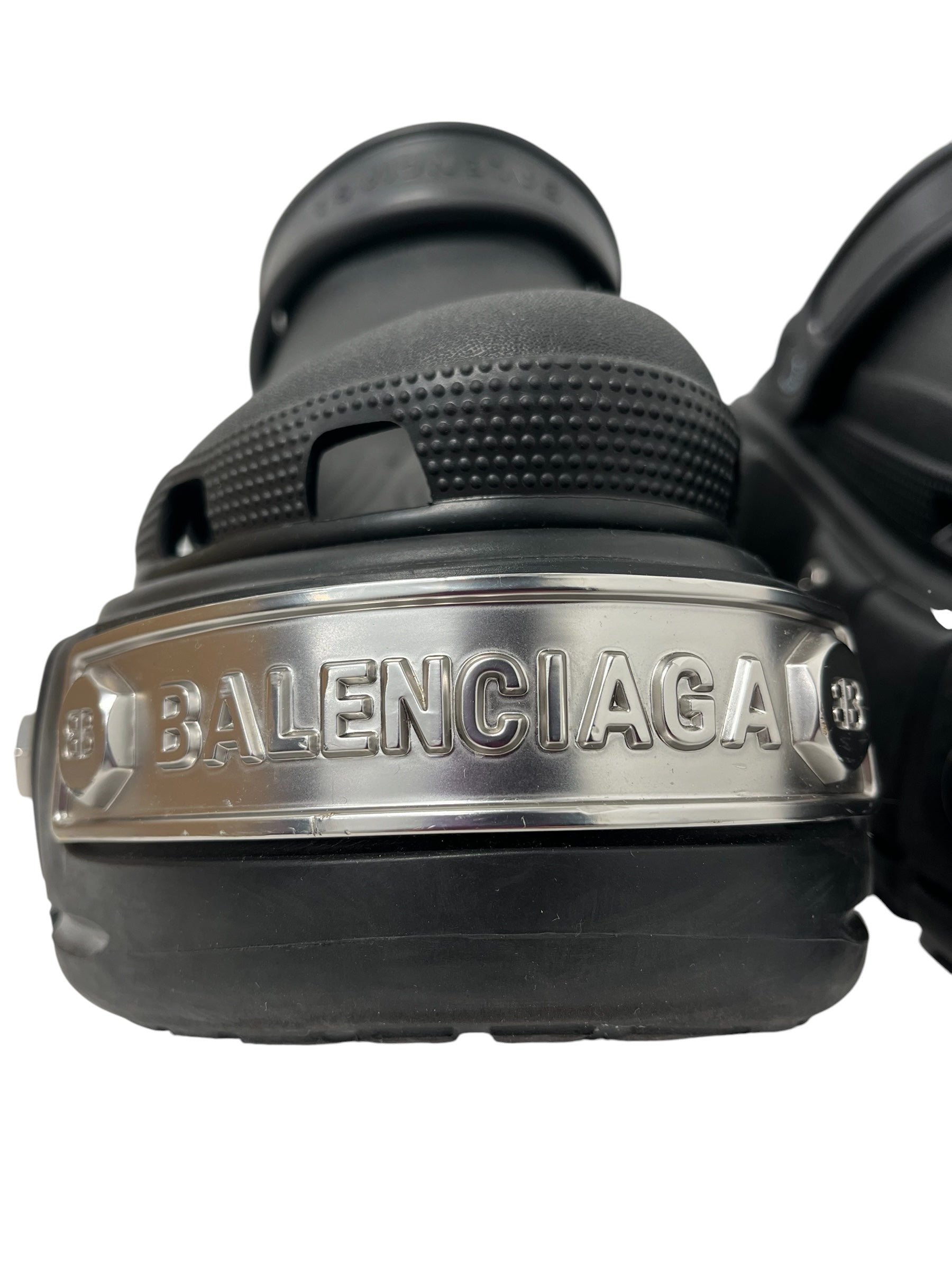 BALENCIAGA/crocs/Sandals/EU 46/BLK/HARD CROC PLATFORM view 10
