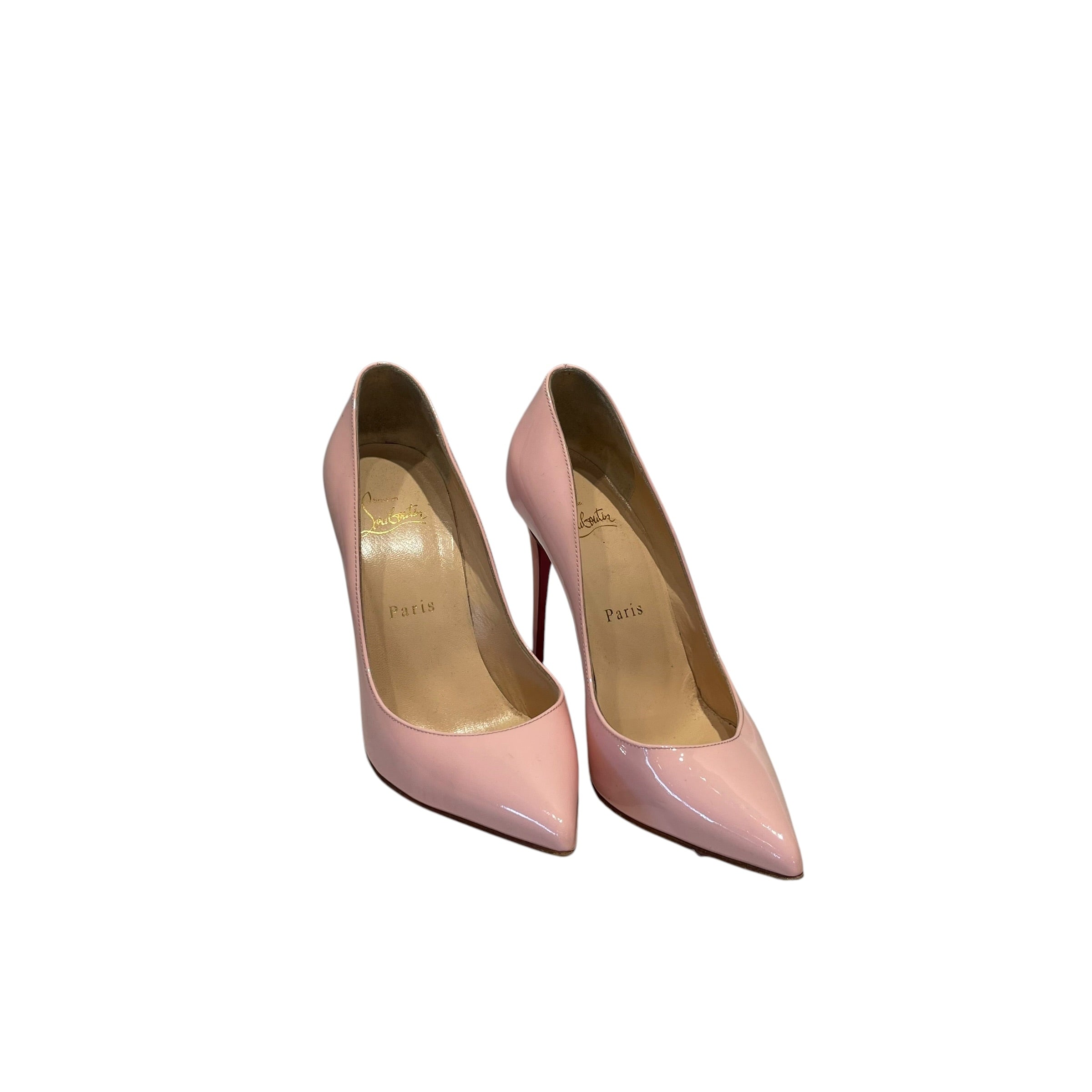 Christian Louboutin/Heels/US 5/Leather/PNK/PINK PATENT LEATHER PUMPS view 1